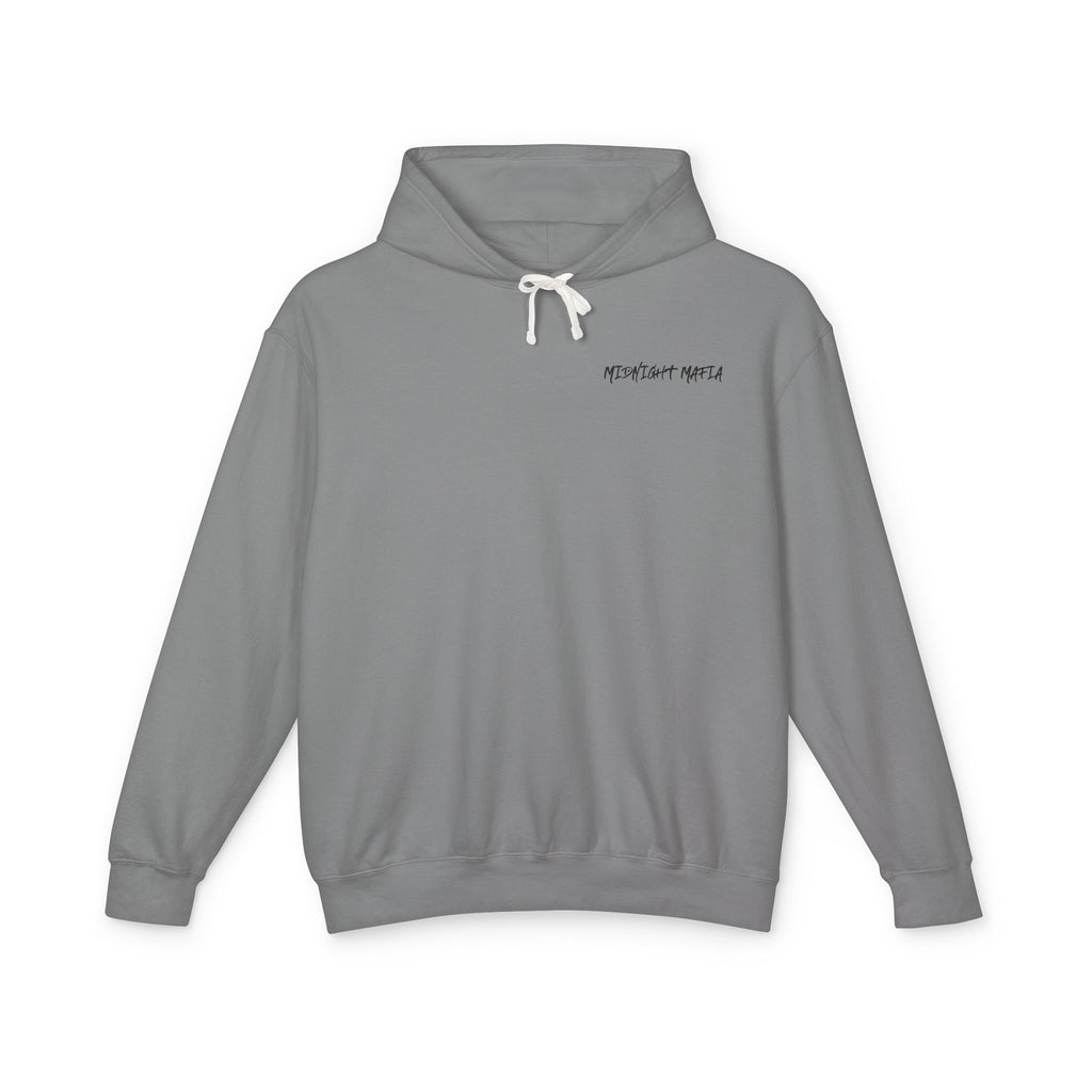 Midnight Mafia Hoodie — Vintage Piston Logo Lightweight Hooded Sweatshirt