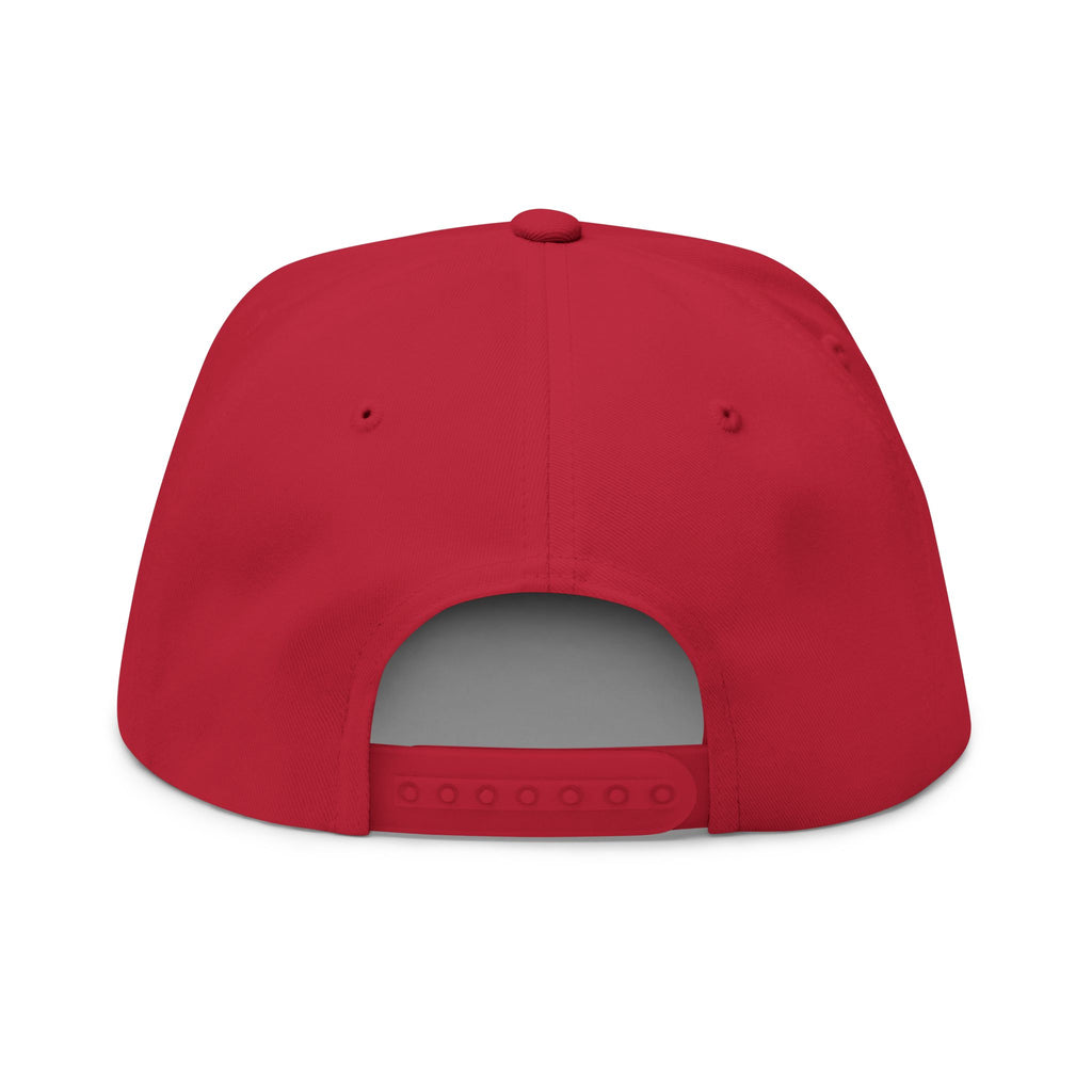 Stylish Flat Bill Cap with Embroidered "MM"Design - Midnight Mafia