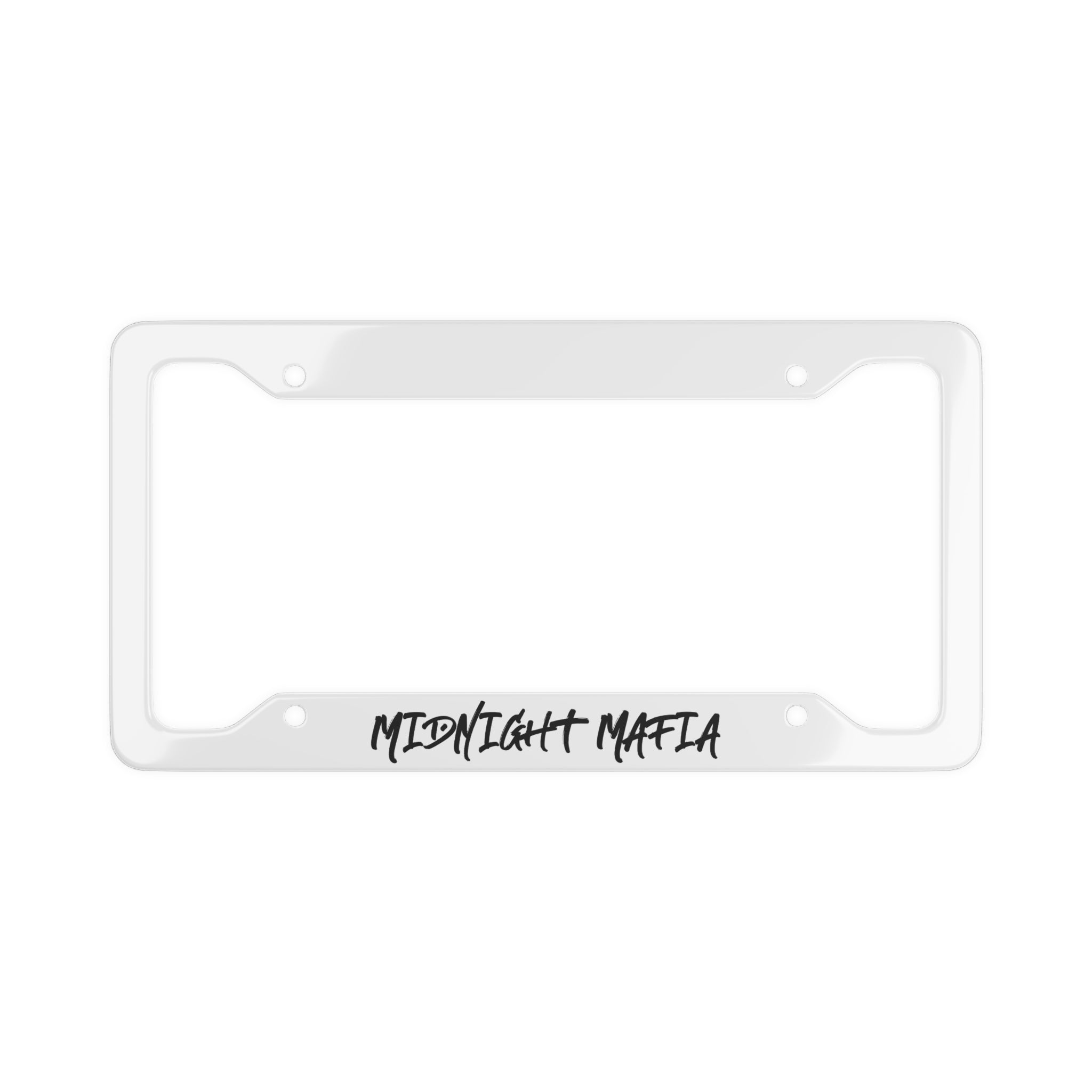 Midnight Mafia License Plate Frame "WHITE"