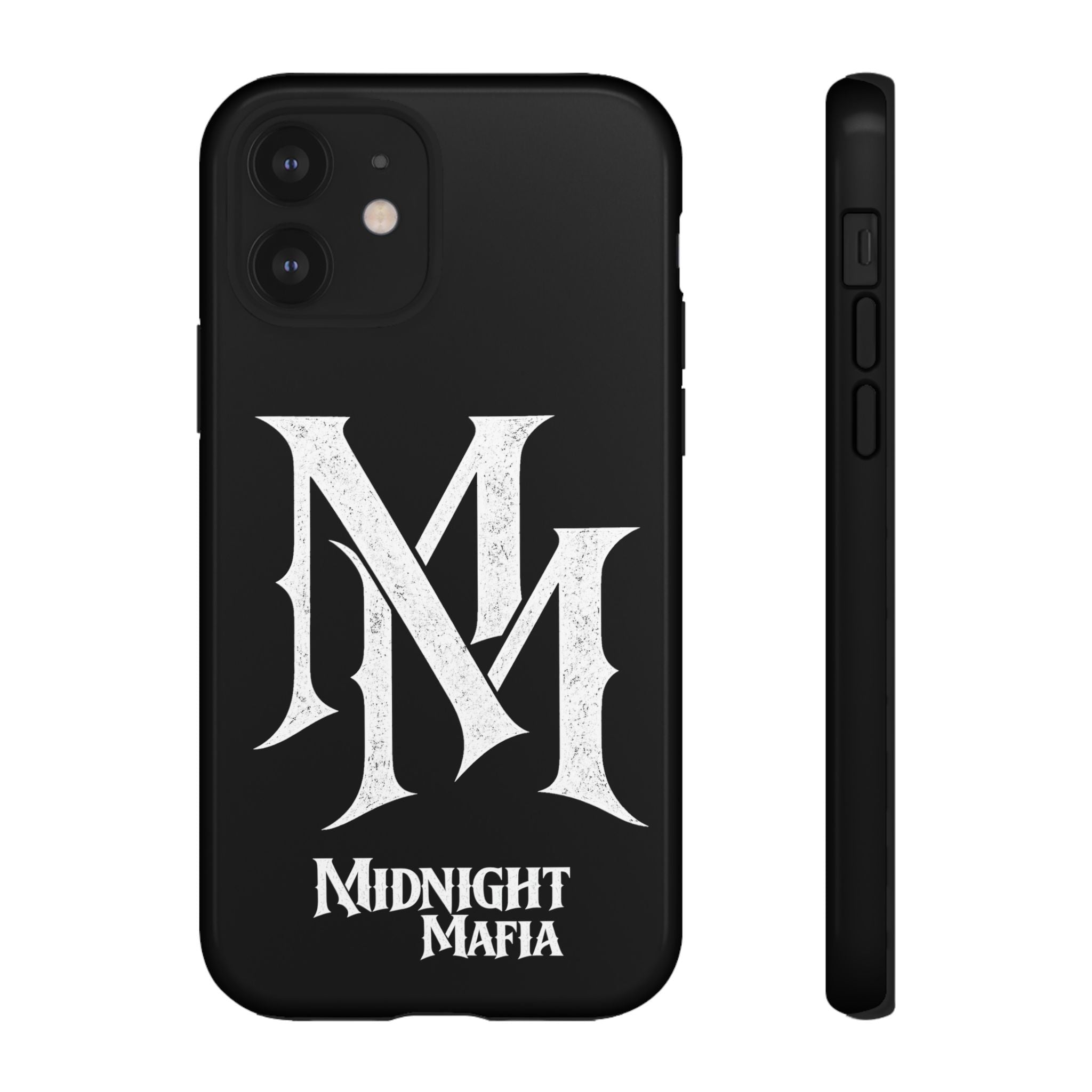 Midnight Mafia Phone Case - Black Protective iPhone Cover with MM Logo