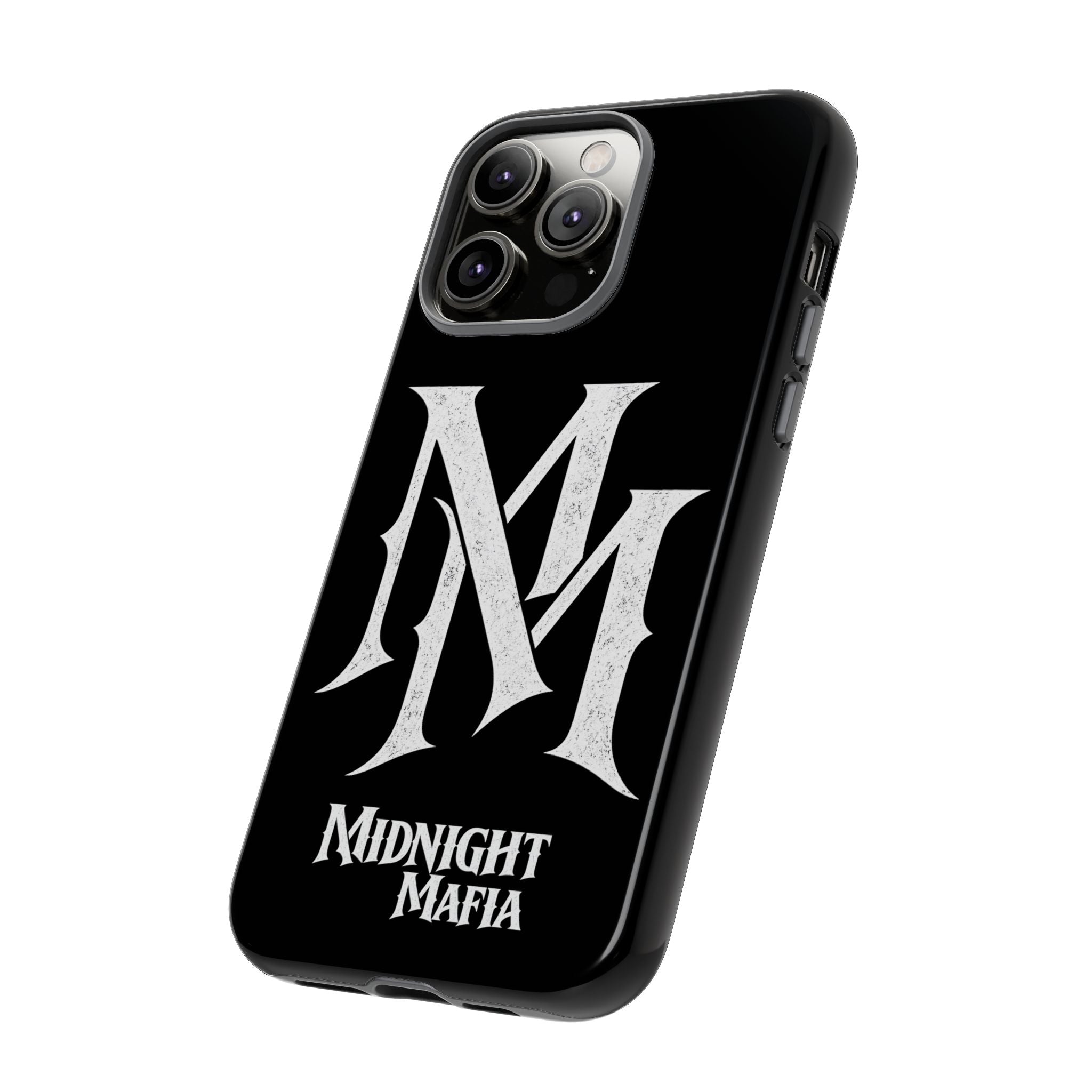 Midnight Mafia Phone Case - Black Protective iPhone Cover with MM Logo