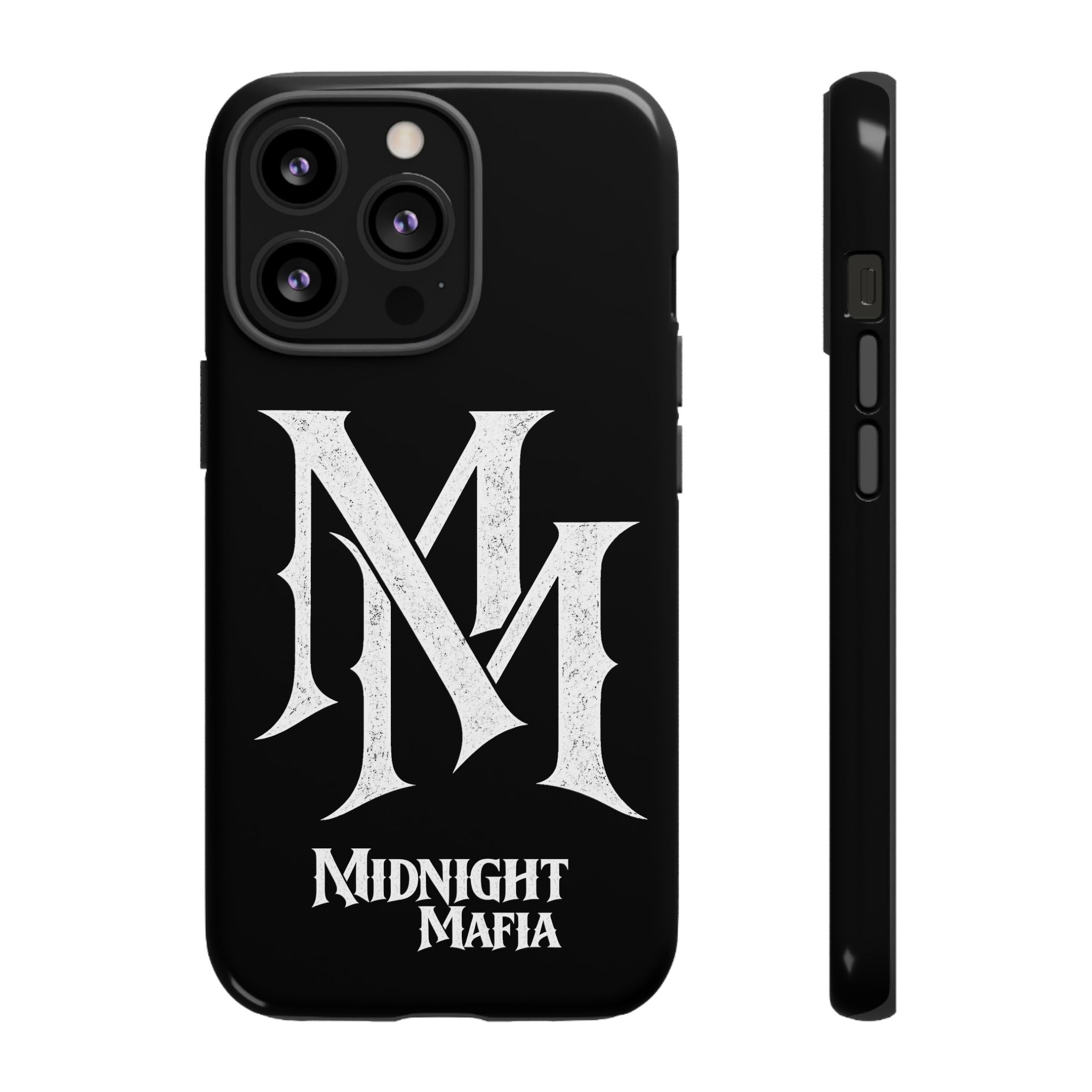 Midnight Mafia Phone Case - Black Protective iPhone Cover with MM Logo