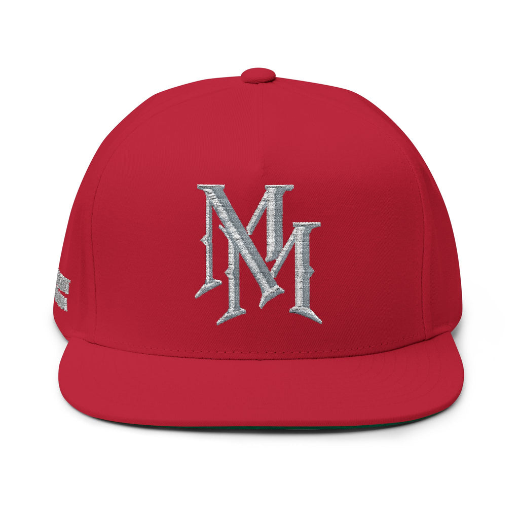 Midnight Mafia "MM" — Classic White Snapback Hat