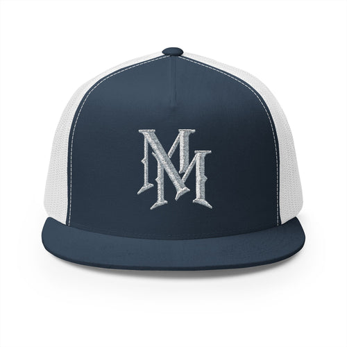 Embroidered "MM" Monogram Trucker Cap