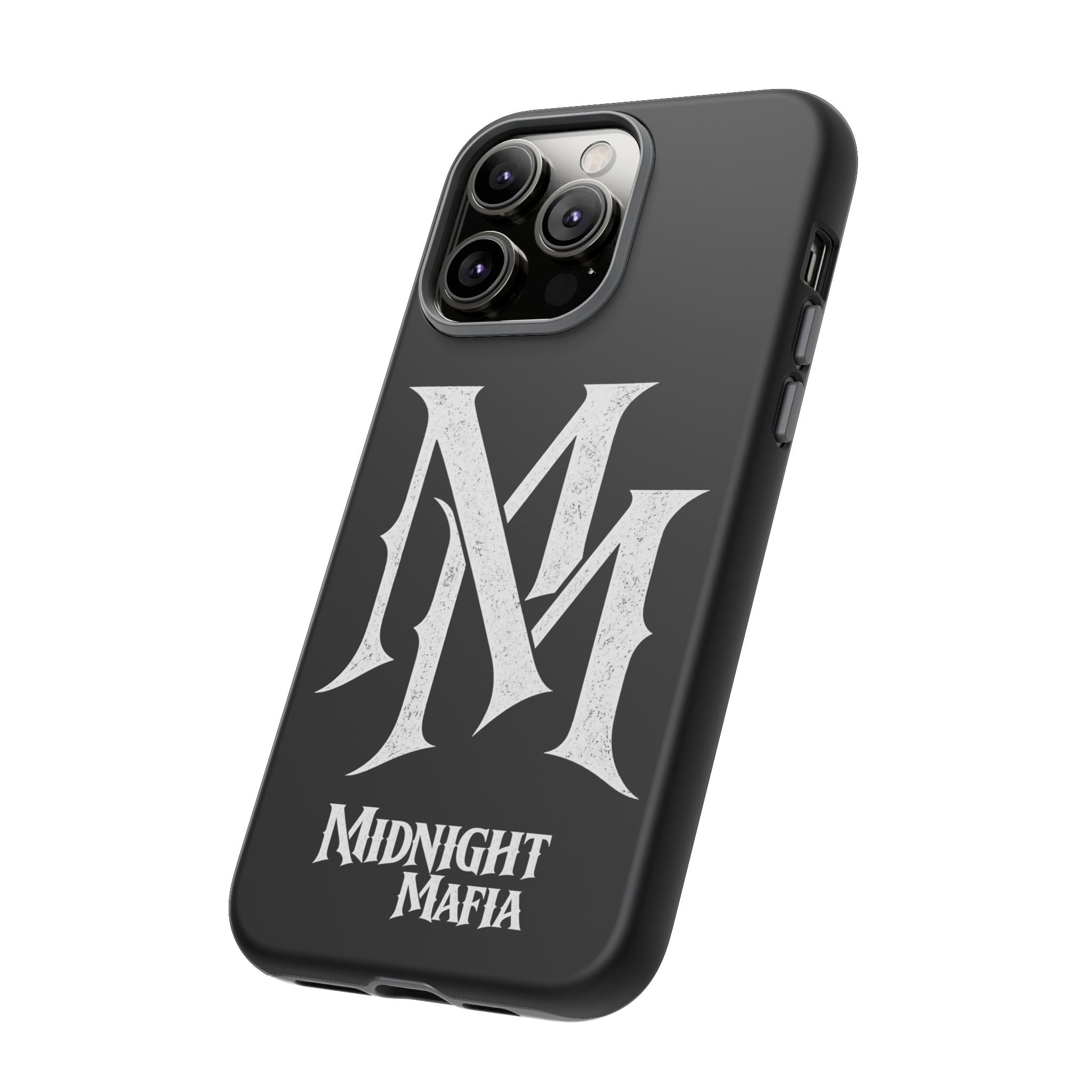 Midnight Mafia Phone Case - Black Protective iPhone Cover with MM Logo