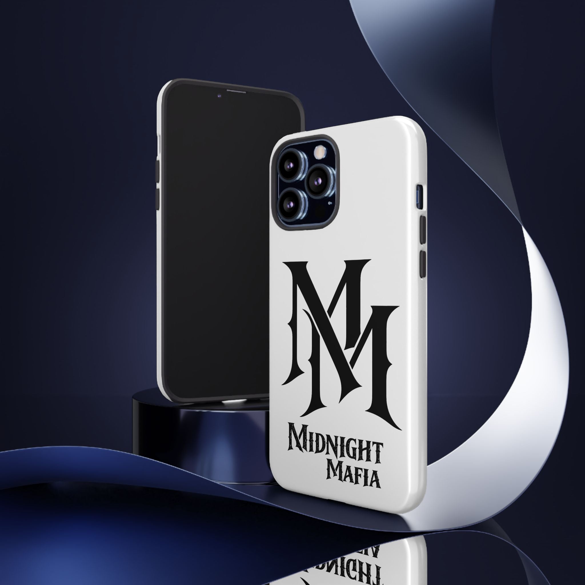 Midnight Mafia Phone Case — "MM" Monogram Protective iPhone Cover