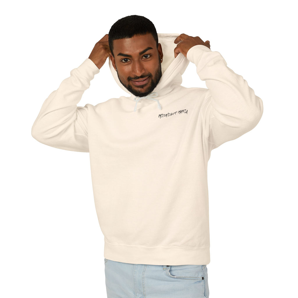 Midnight Mafia Hoodie — Vintage Piston Logo Lightweight Hooded Sweatshirt