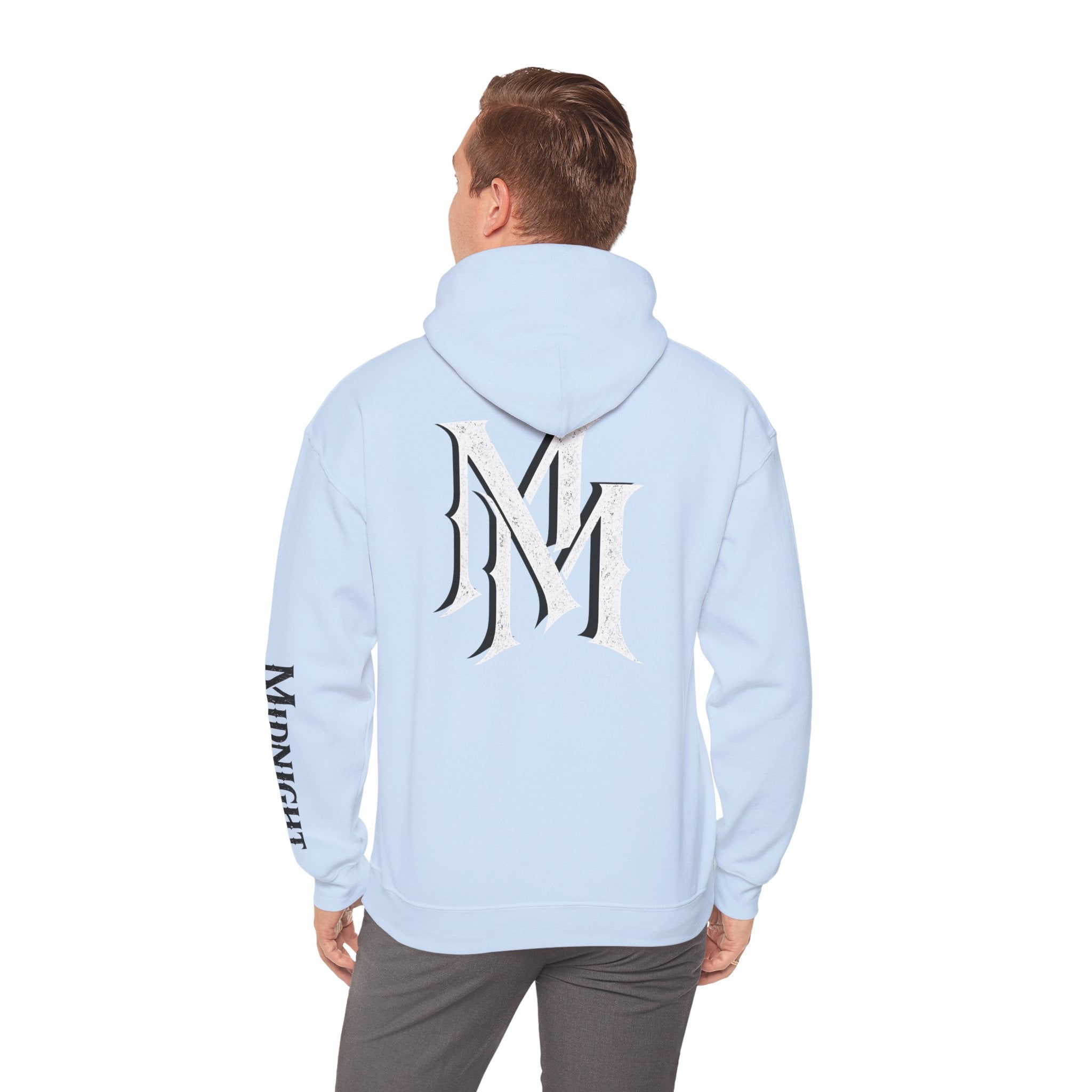 Hoodie — Monogram Midnight Mafia “MM” Logo Pullover W/Midnight Mafia Sleeve