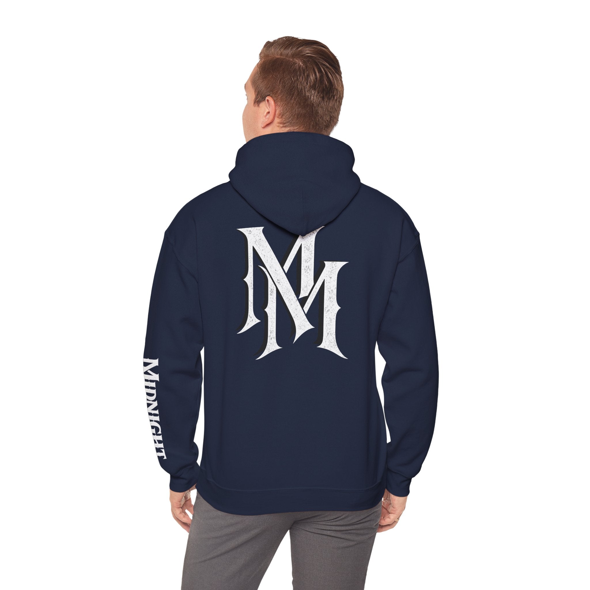 Hoodie — Monogram Midnight Mafia “MM” Logo Pullover W/Midnight Mafia Sleeve