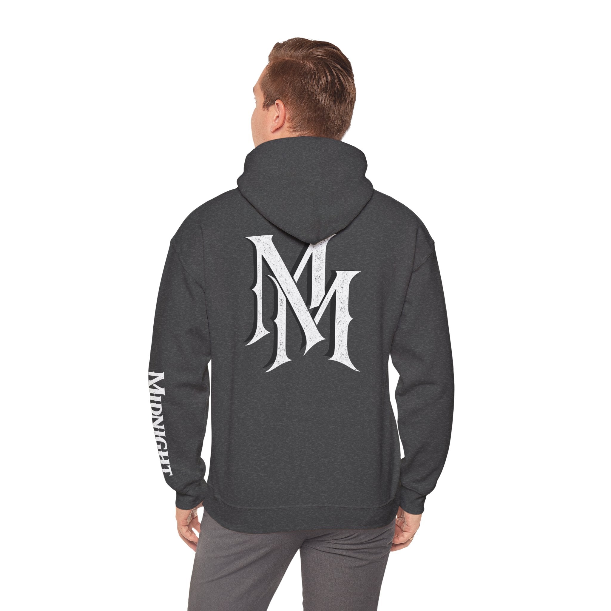 Hoodie — Monogram Midnight Mafia “MM” Logo Pullover W/Midnight Mafia Sleeve
