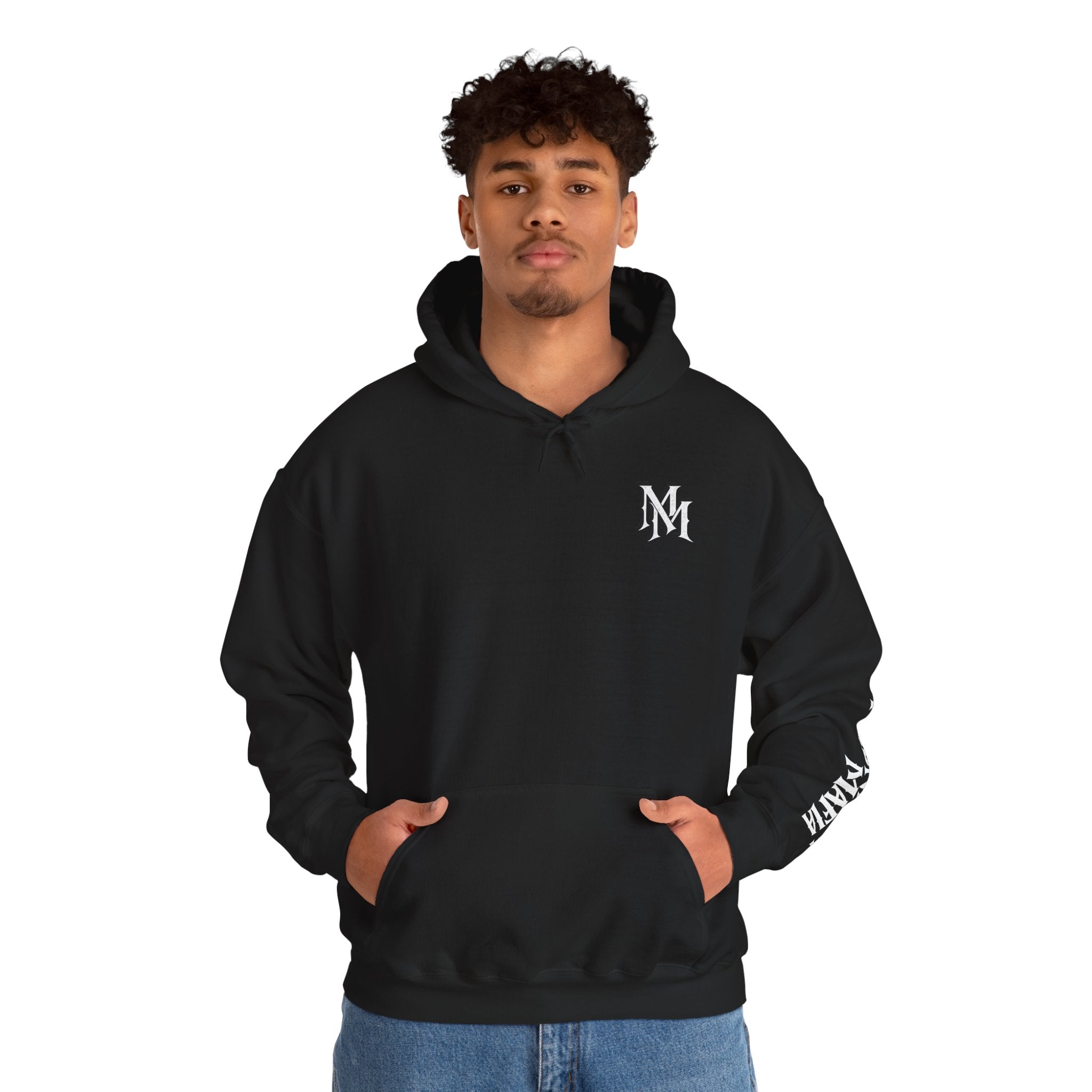Hoodie — Monogram Midnight Mafia “MM” Logo Pullover W/Midnight Mafia Sleeve
