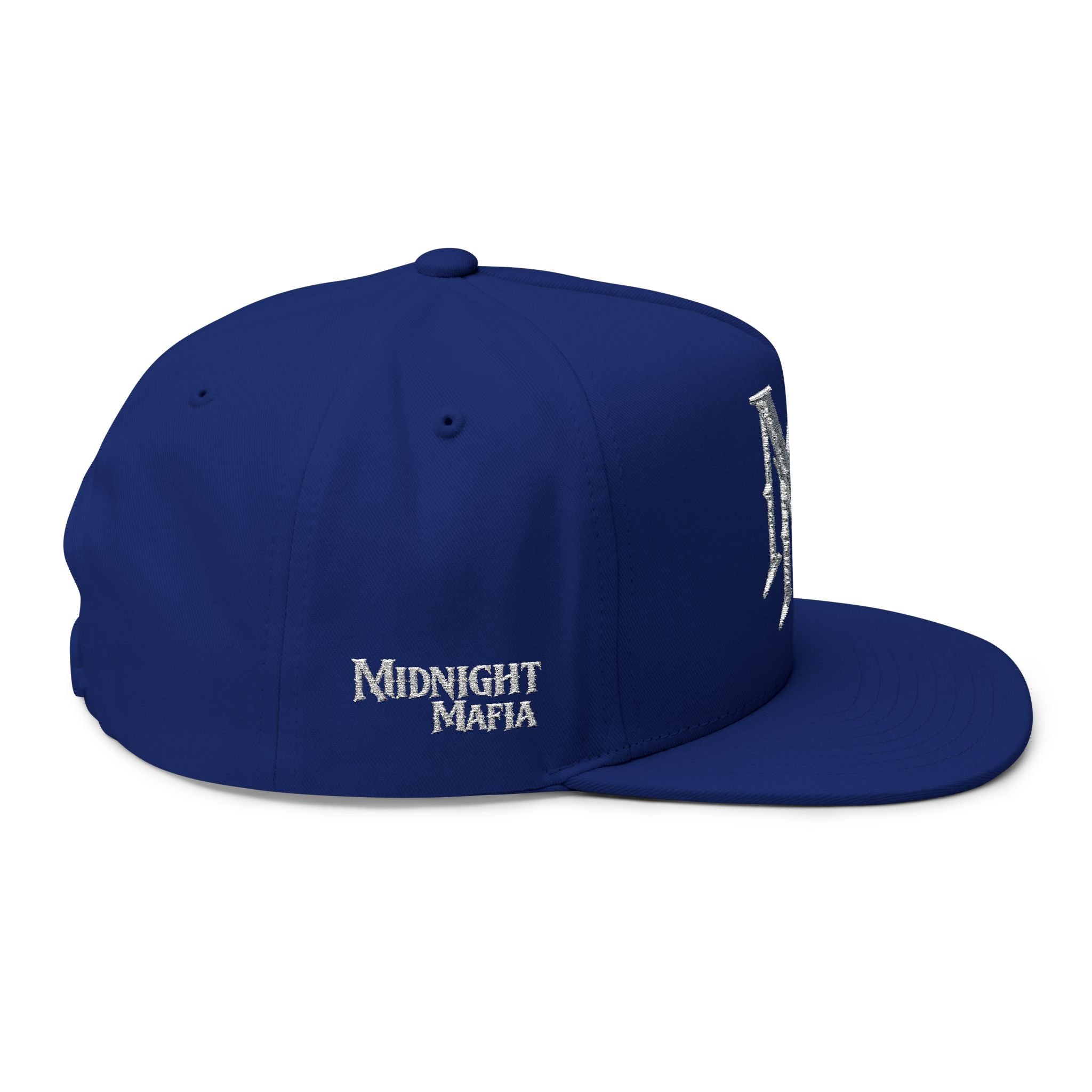 Midnight Mafia "MM" — Classic White Snapback Hat
