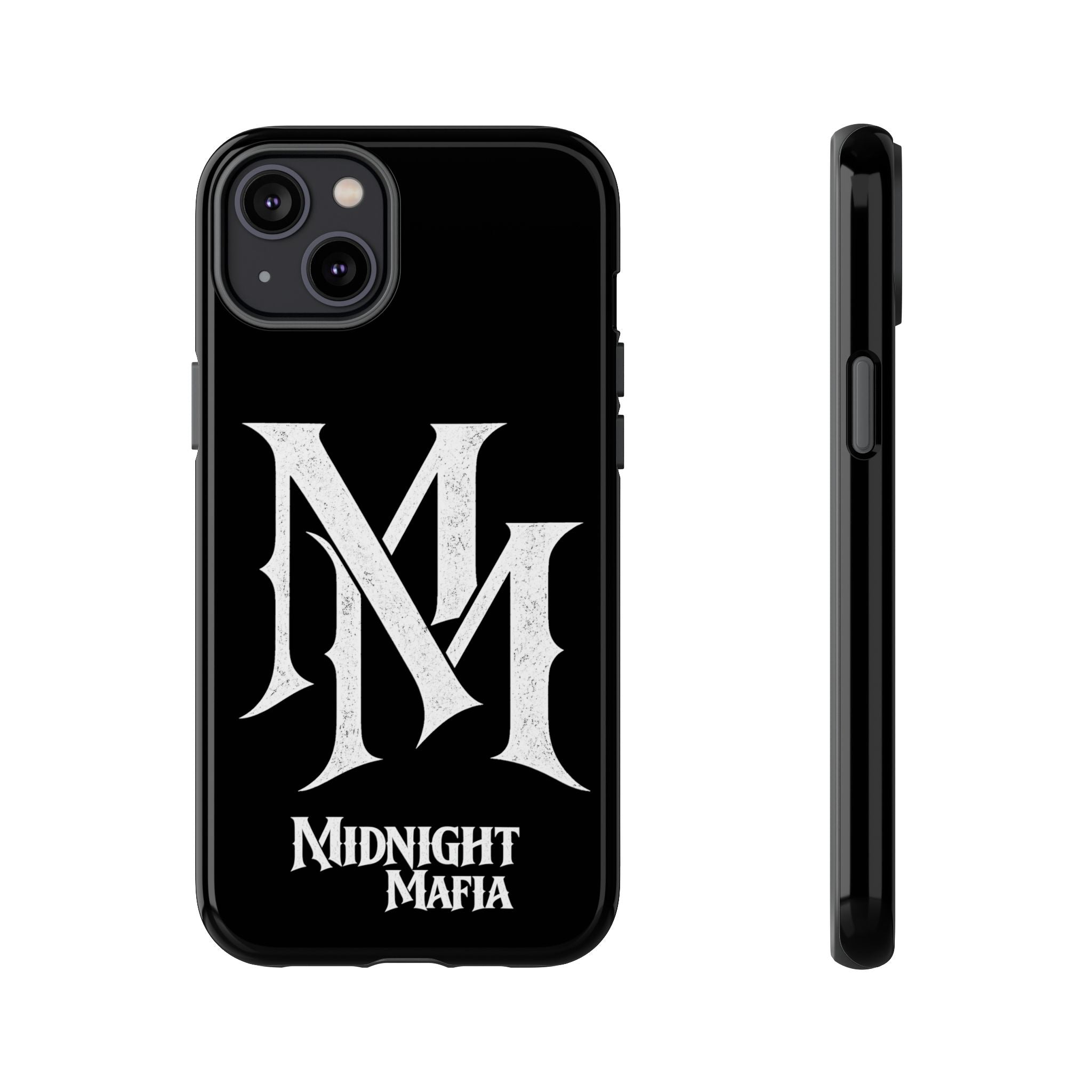 Midnight Mafia Phone Case - Black Protective iPhone Cover with MM Logo