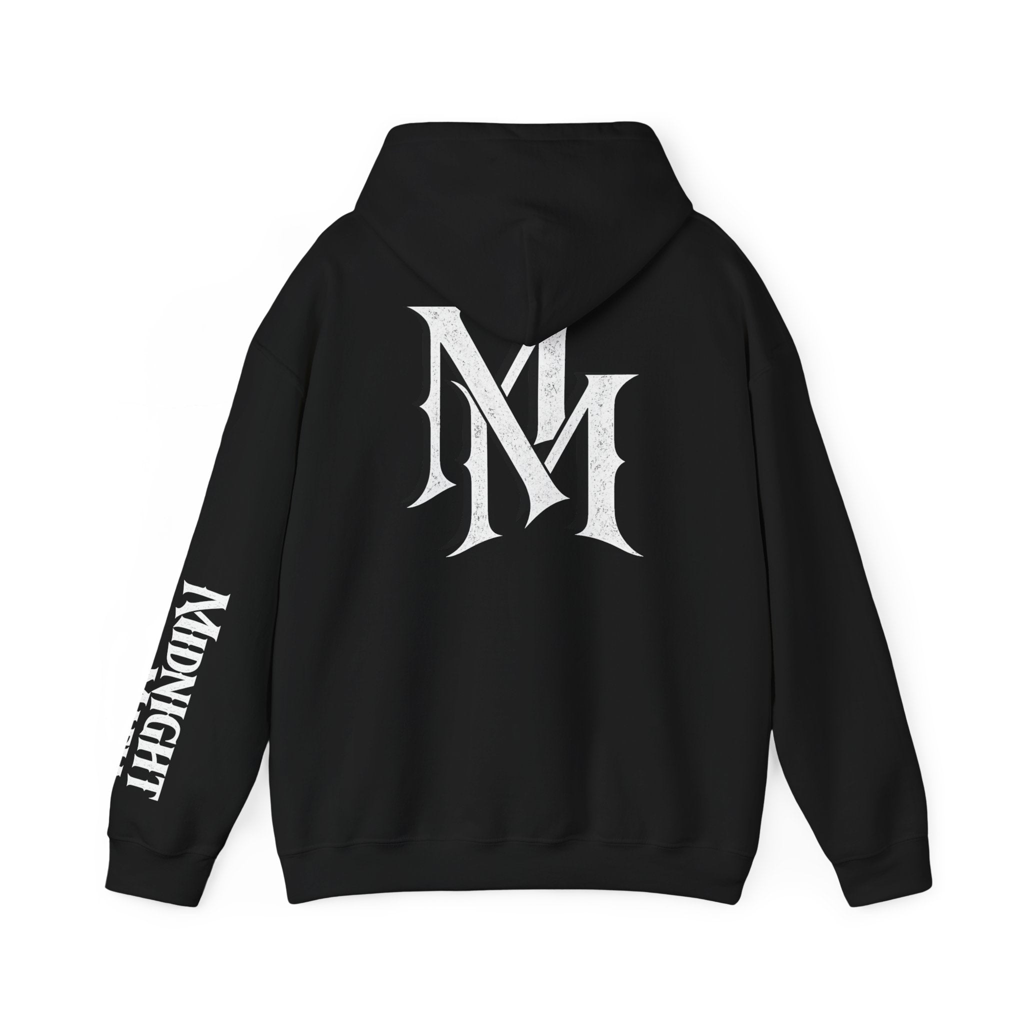 Hoodie — Monogram Midnight Mafia “MM” Logo Pullover W/Midnight Mafia Sleeve