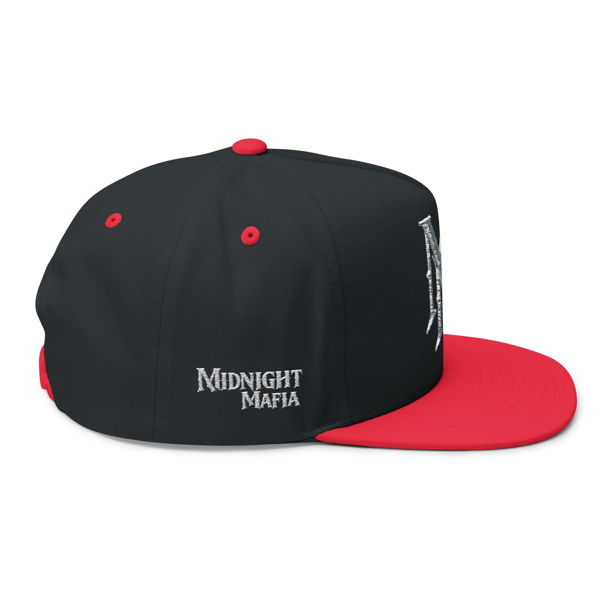 Midnight Mafia "MM" — Classic White Snapback Hat