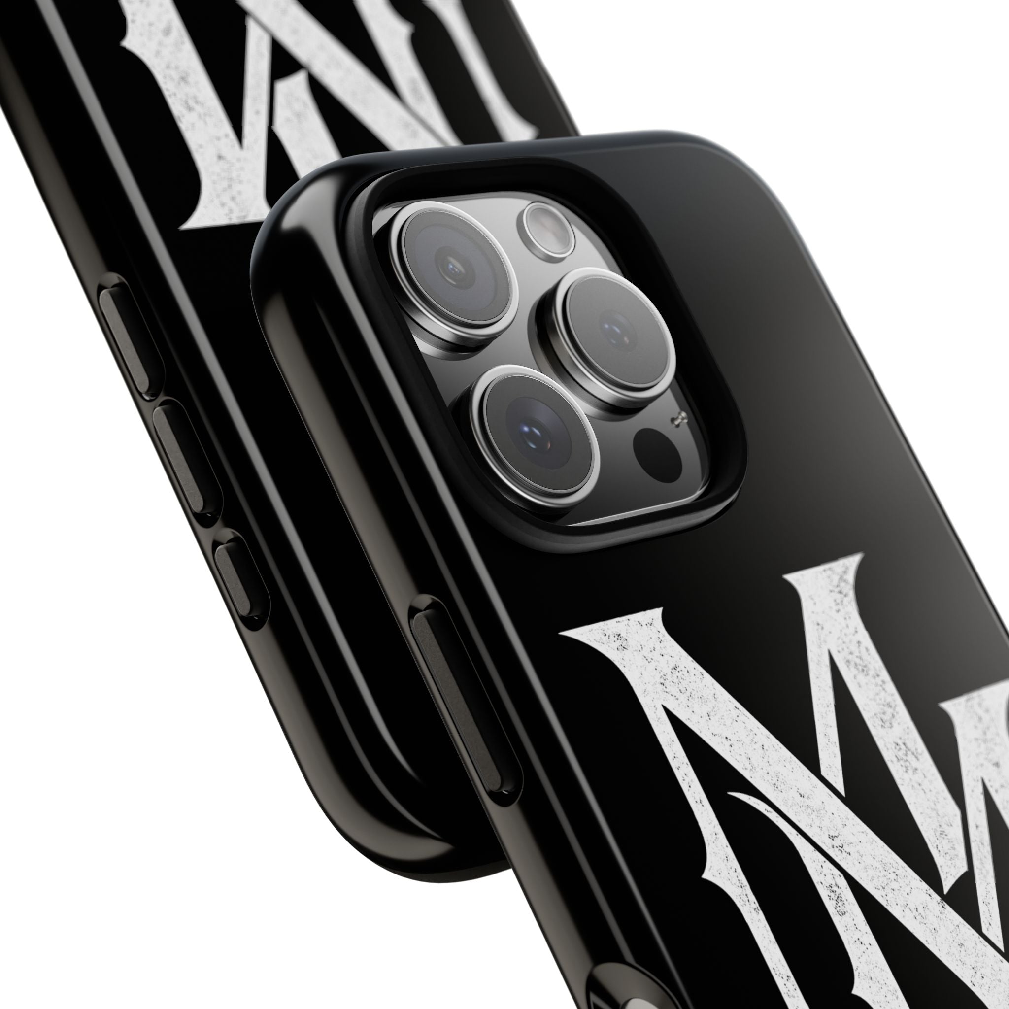 Midnight Mafia Phone Case - Black Protective iPhone Cover with MM Logo
