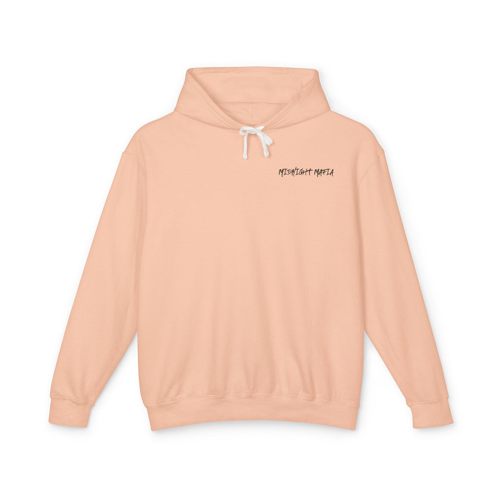Midnight Mafia Hoodie — Vintage Piston Logo Lightweight Hooded Sweatshirt