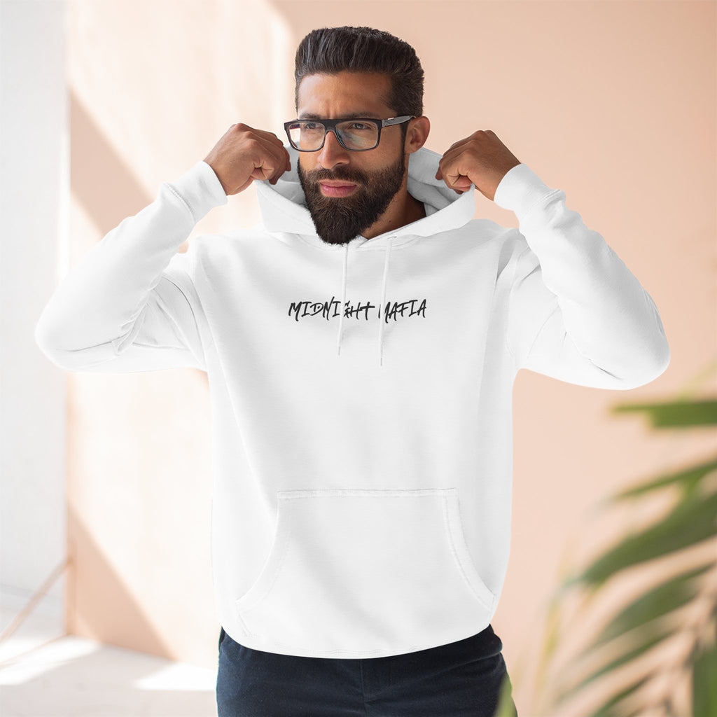 Midnight Mafia Hoodie — Vintage Piston & Fedora Streetwear Pullover