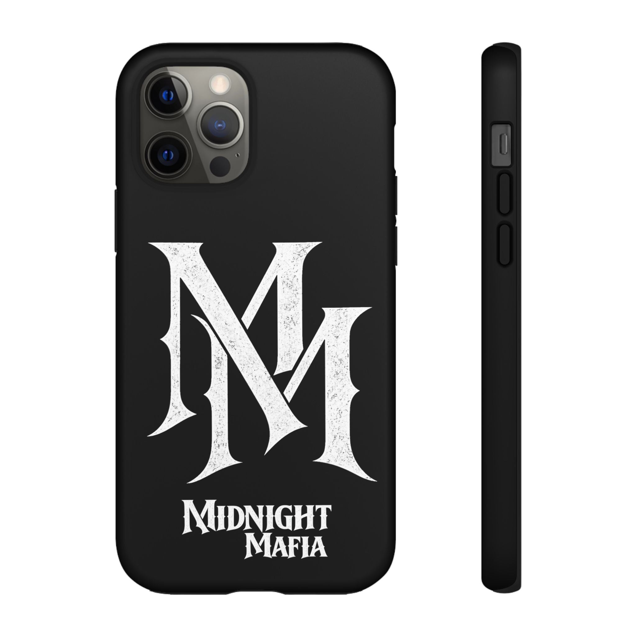Midnight Mafia Phone Case - Black Protective iPhone Cover with MM Logo