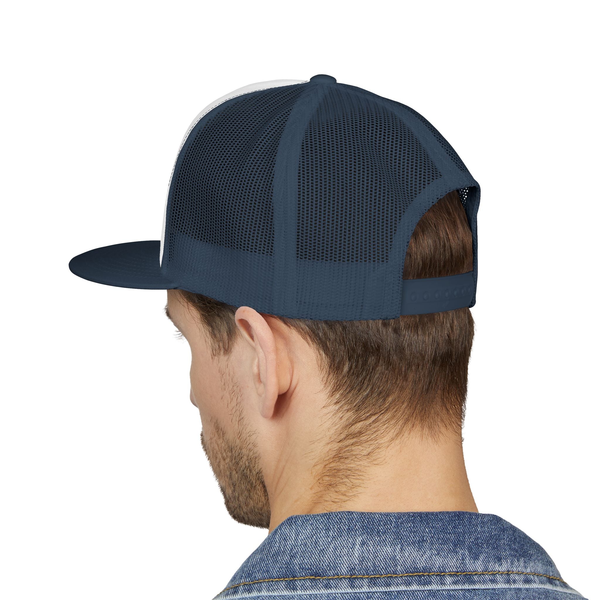 Monogram 'MM' Embroidered Trucker Cap — Classic Vintage Logo Snapback