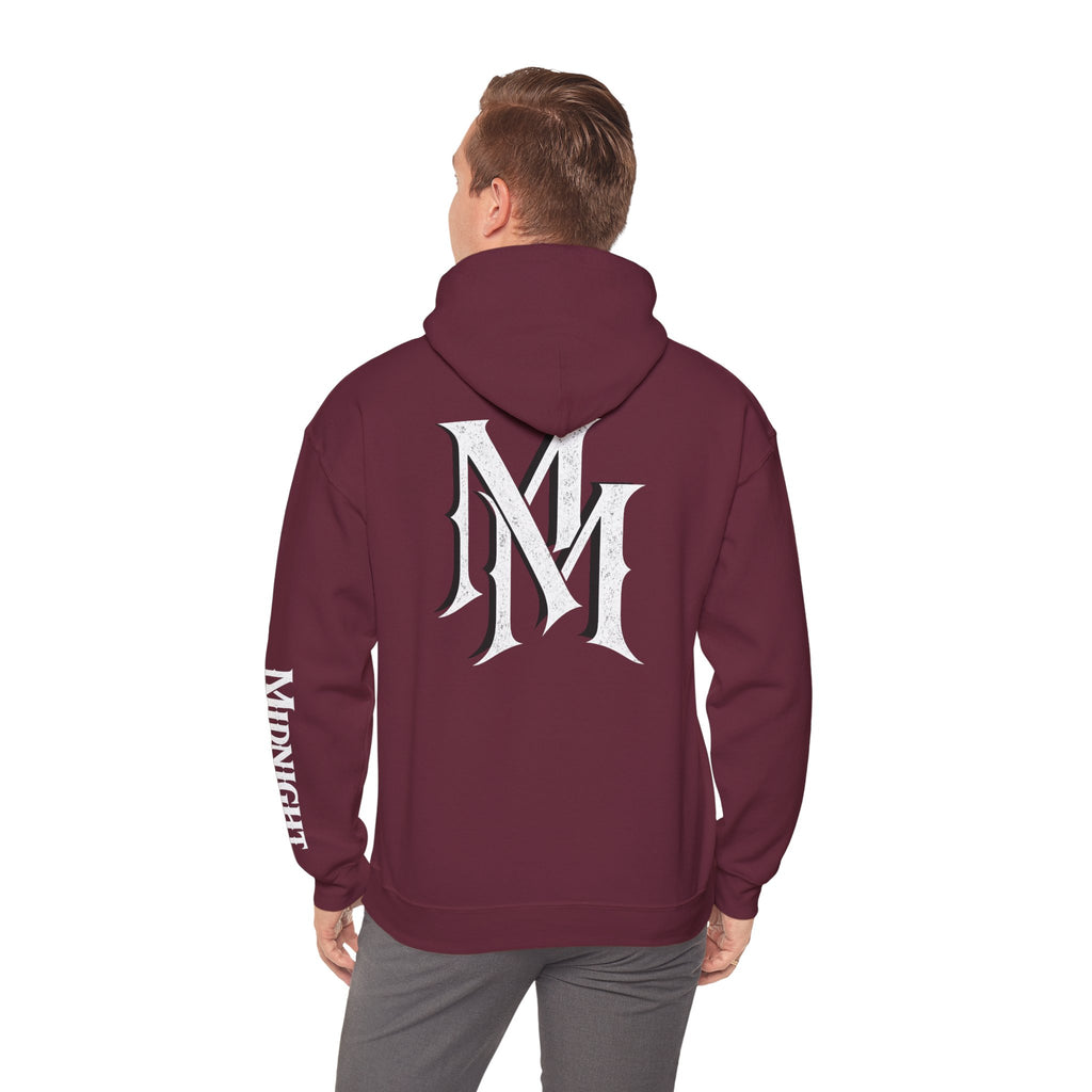 Hoodie — Monogram Midnight Mafia “MM” Logo Pullover W/Midnight Mafia Sleeve