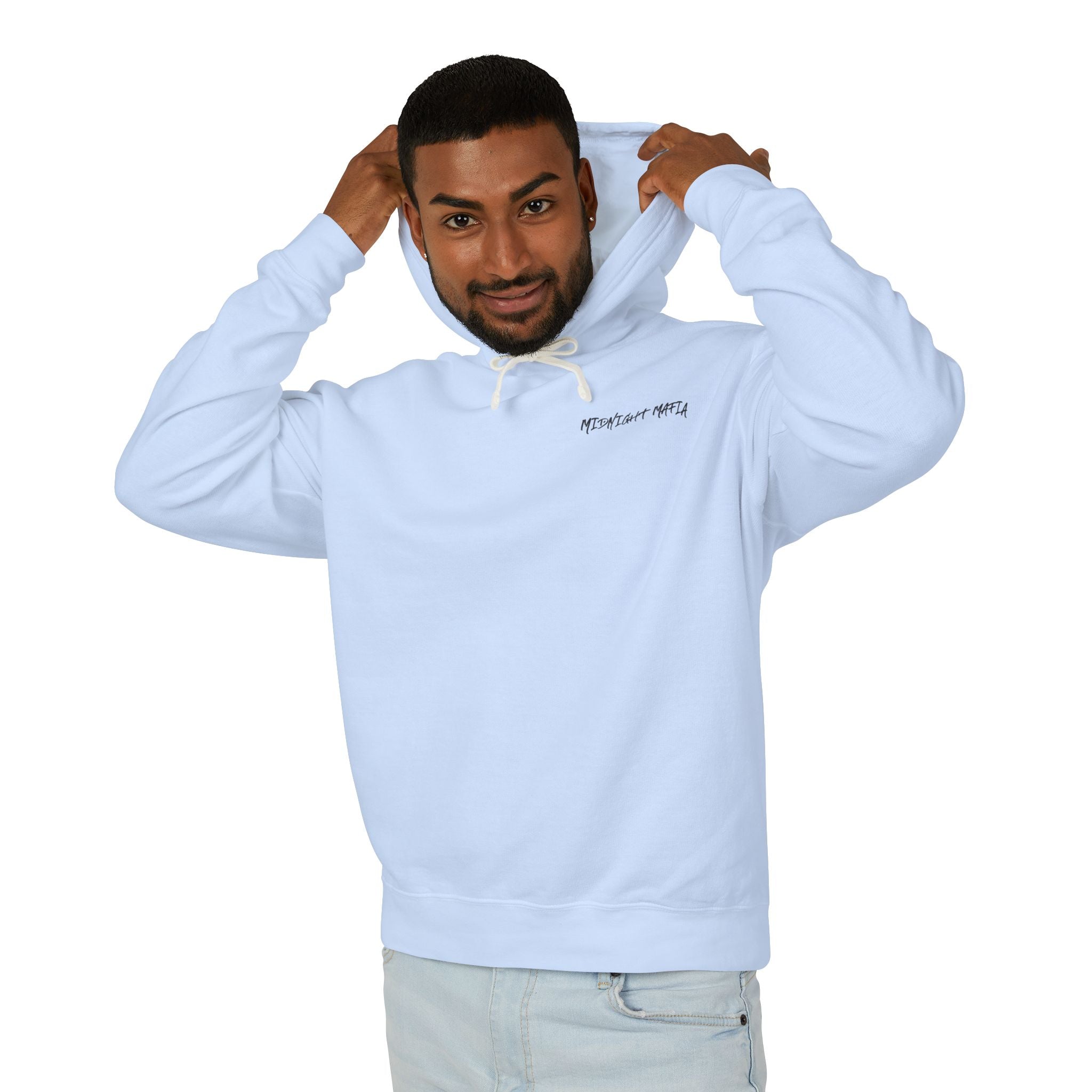 Midnight Mafia Hoodie — Vintage Piston Logo Lightweight Hooded Sweatshirt