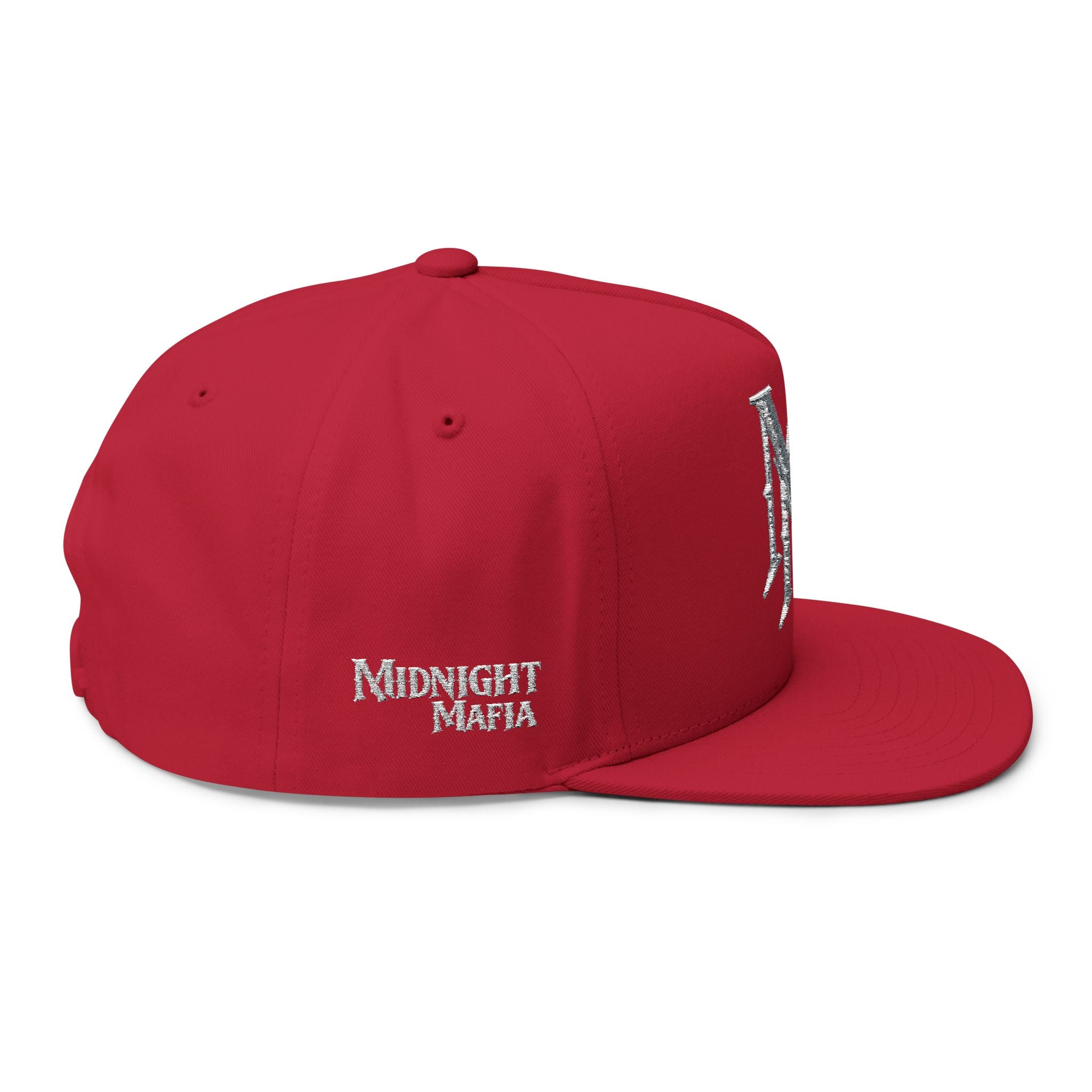 Midnight Mafia "MM" — Classic White Snapback Hat