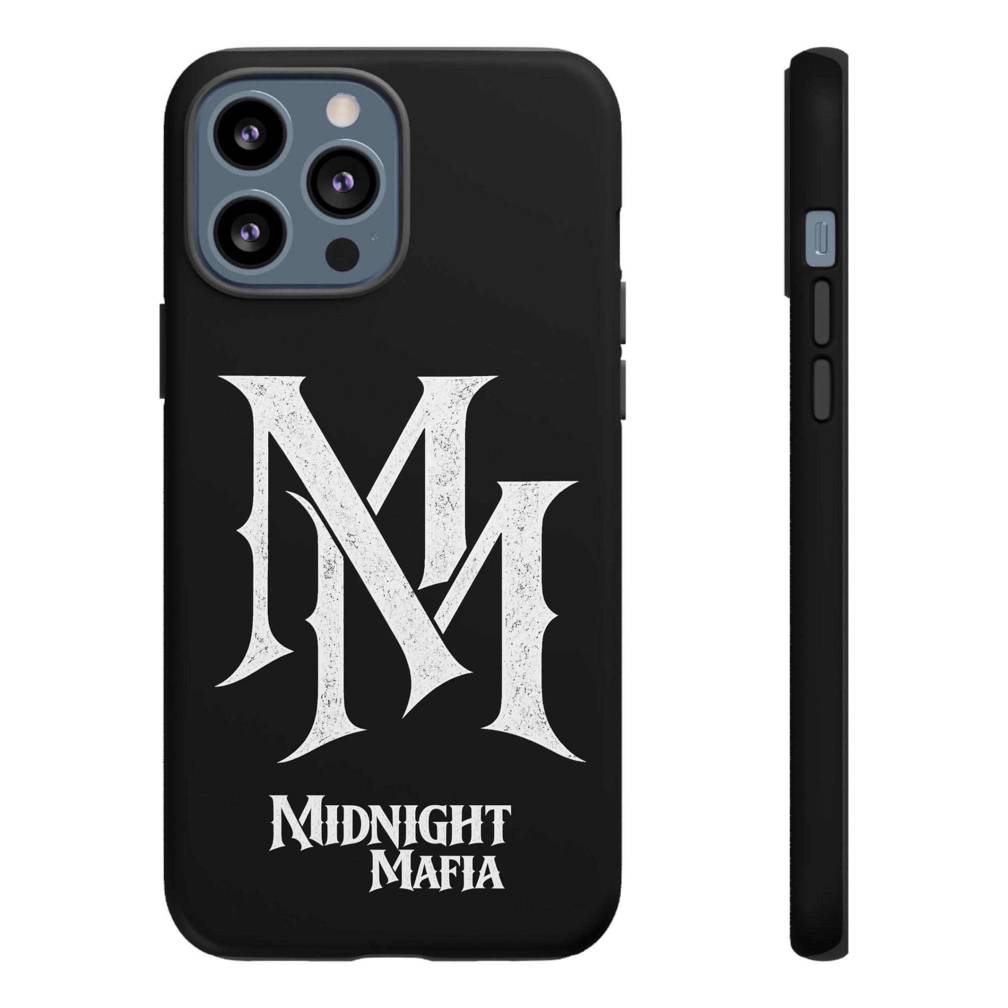 Midnight Mafia Phone Case - Black Protective iPhone Cover with MM Logo