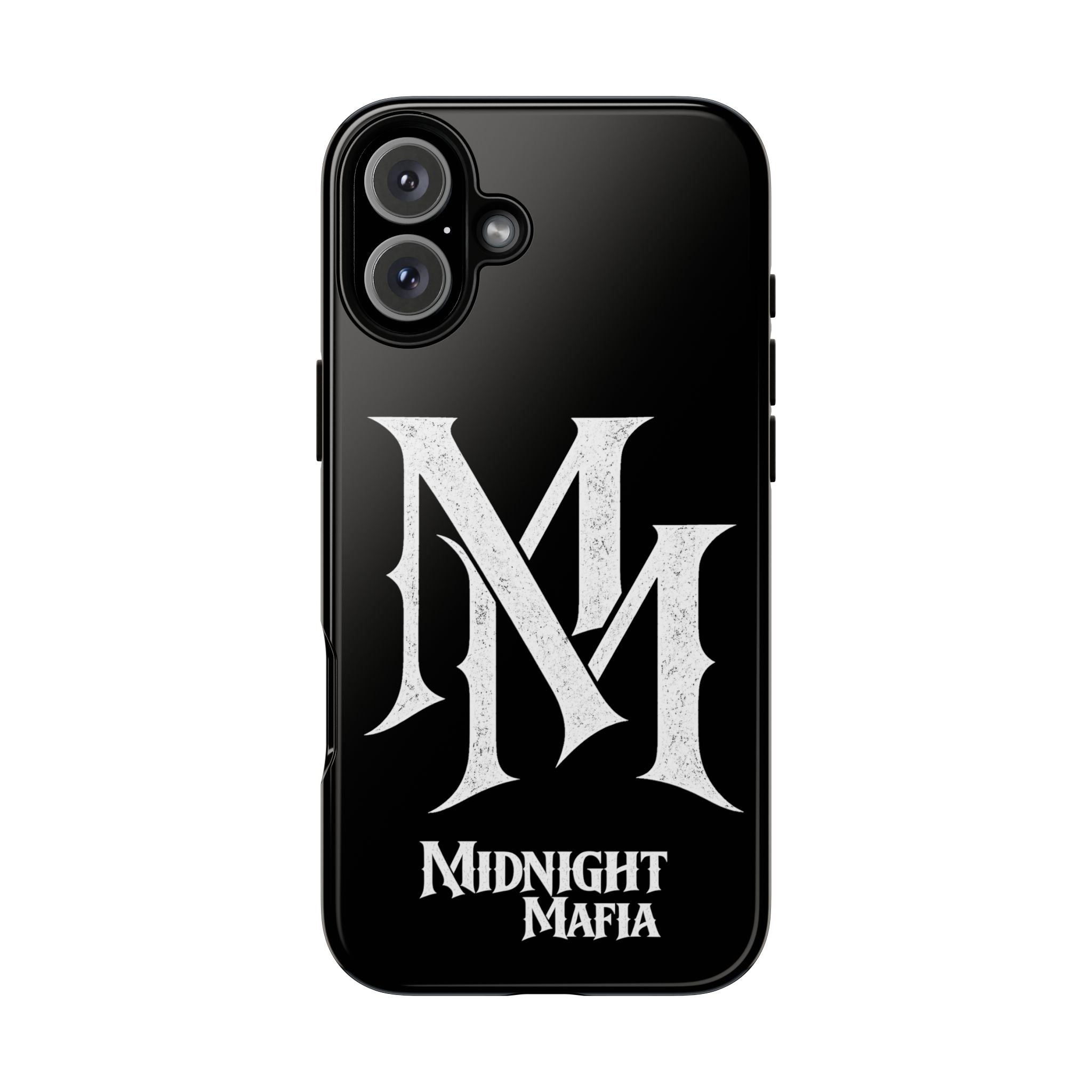 Midnight Mafia Phone Case - Black Protective iPhone Cover with MM Logo