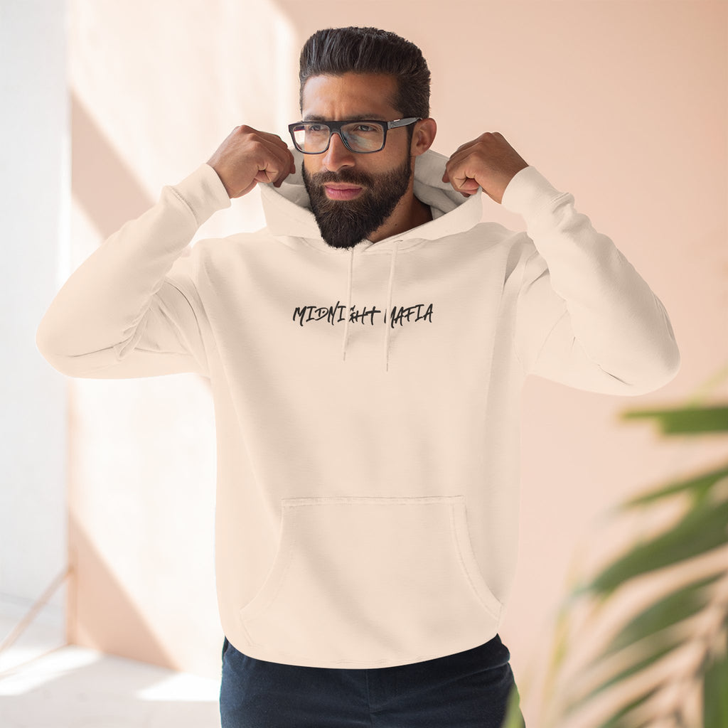 Midnight Mafia Hoodie — Vintage Piston & Fedora Streetwear Pullover