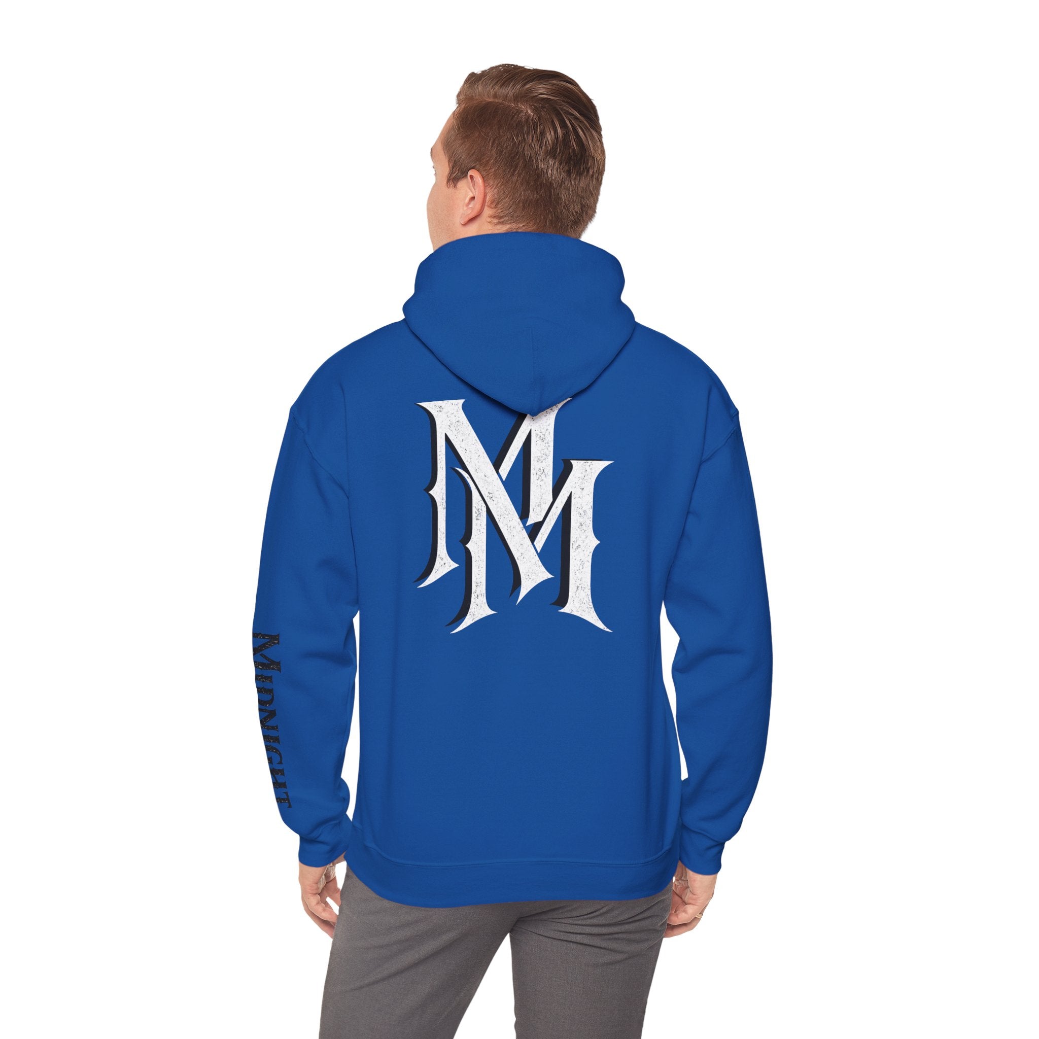 Hoodie — Monogram Midnight Mafia “MM” Logo Pullover W/Midnight Mafia Sleeve