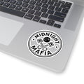 Midnight Mafia Round Sticker — Automotive Piston Logo Kiss-Cut Sticker