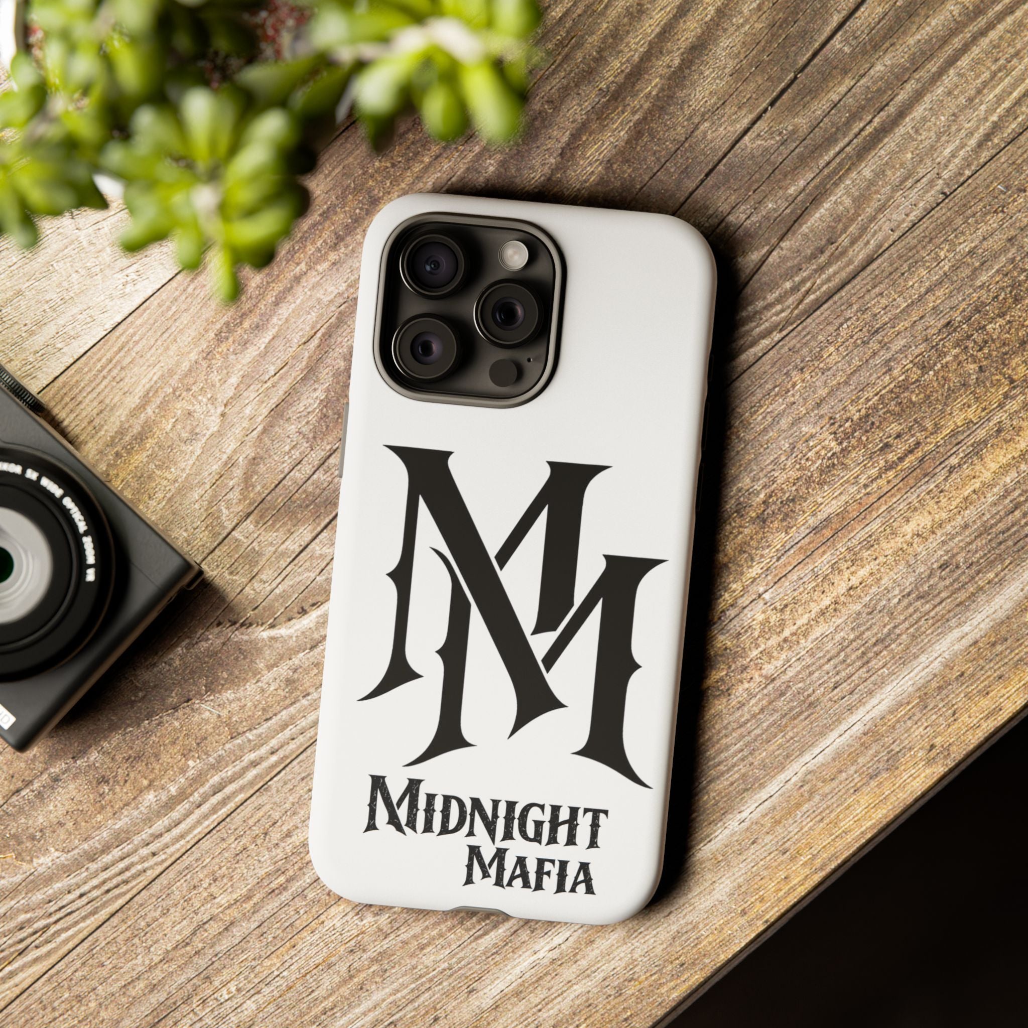 Midnight Mafia Phone Case — "MM" Monogram Protective iPhone Cover