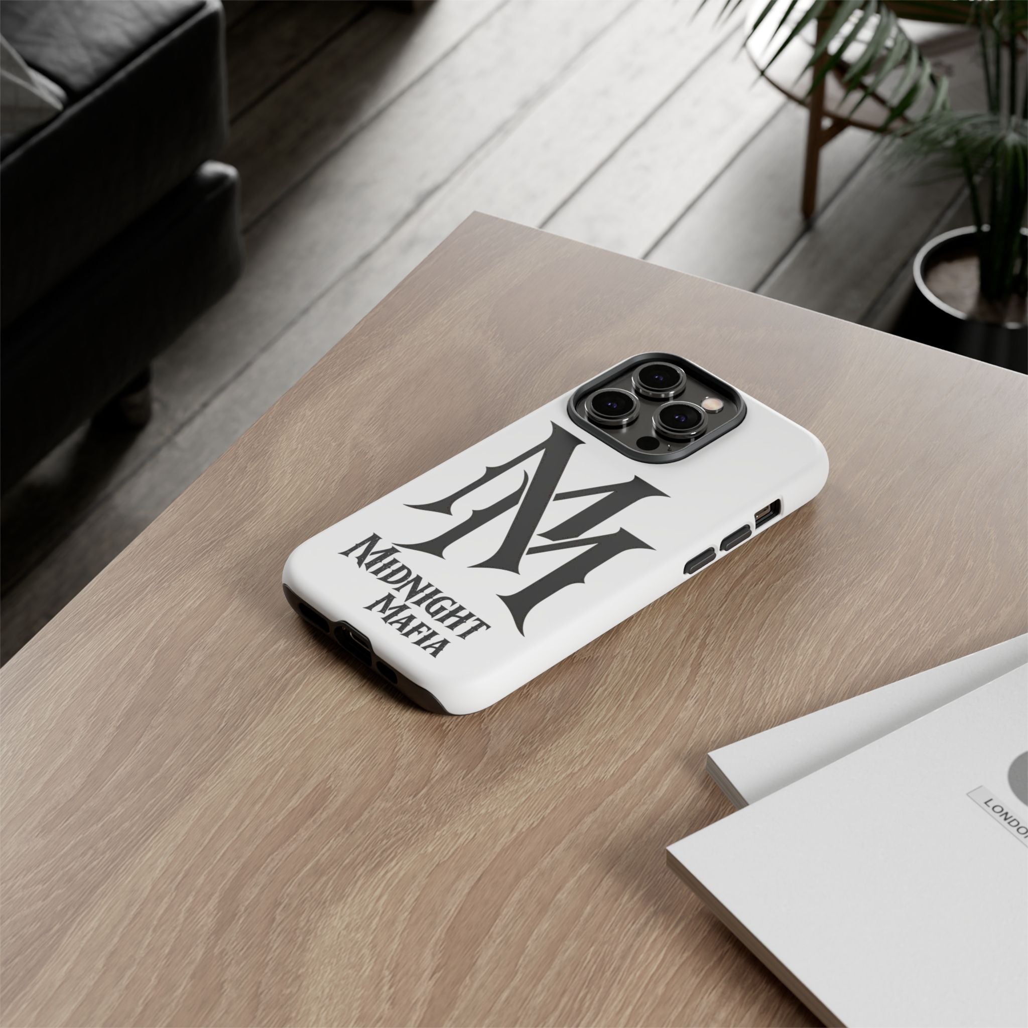 Midnight Mafia Phone Case — "MM" Monogram Protective iPhone Cover