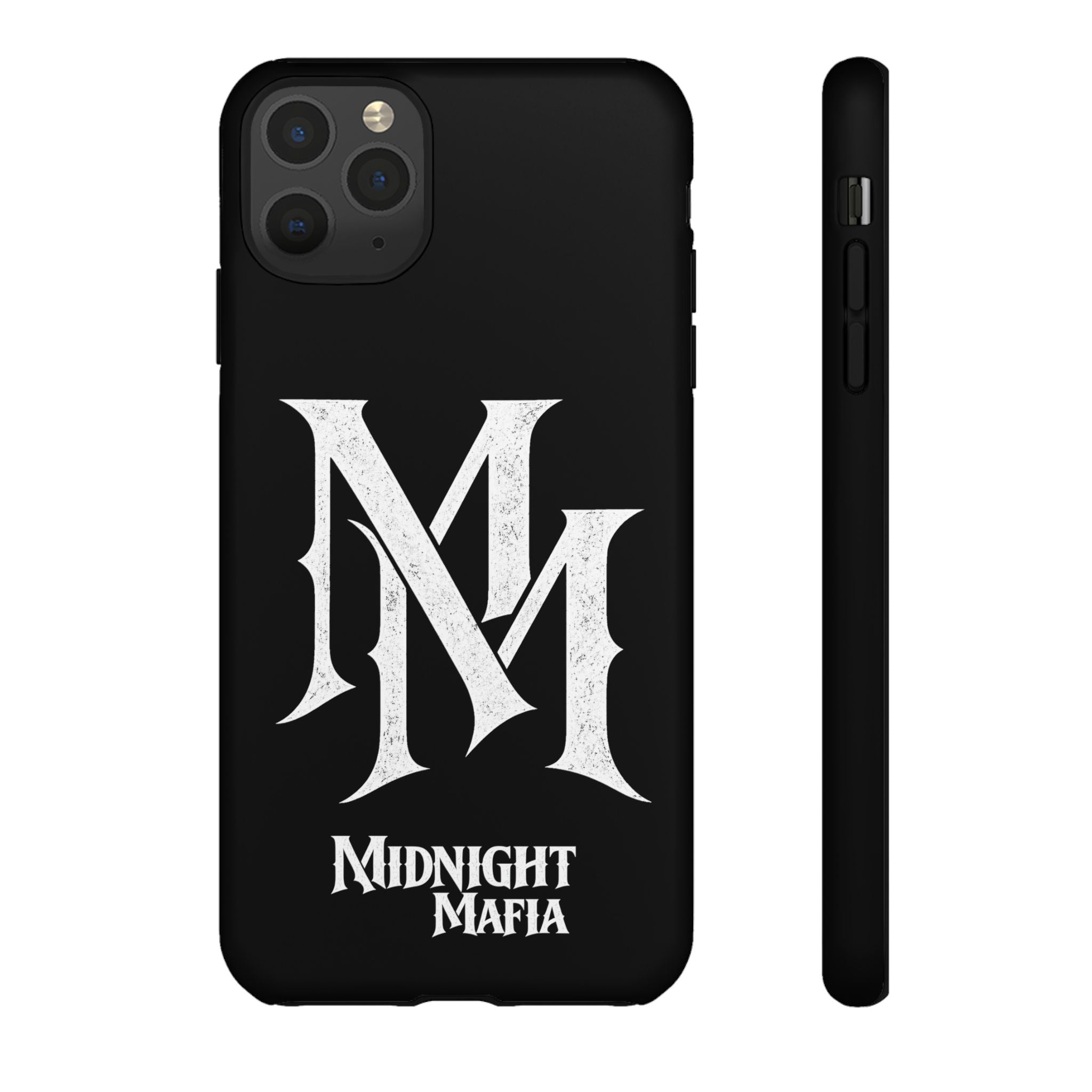 Midnight Mafia Phone Case - Black Protective iPhone Cover with MM Logo