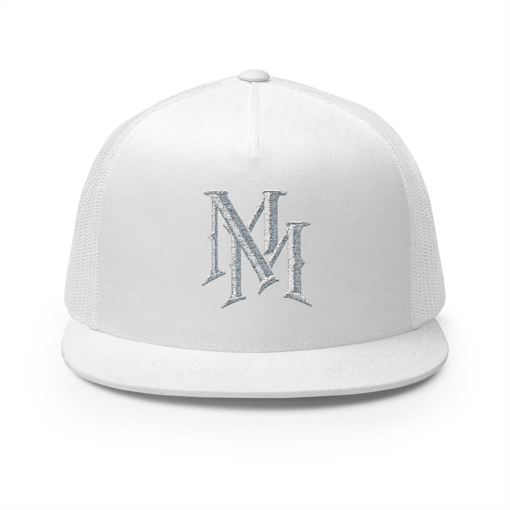 Embroidered "MM" Monogram Trucker Cap