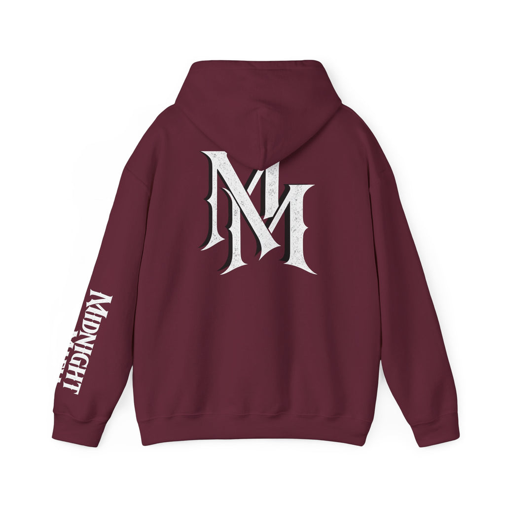 Hoodie — Monogram Midnight Mafia “MM” Logo Pullover W/Midnight Mafia Sleeve
