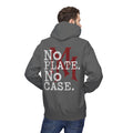 No Plate No Case Hoodie – Bold Distressed Logo Pullover