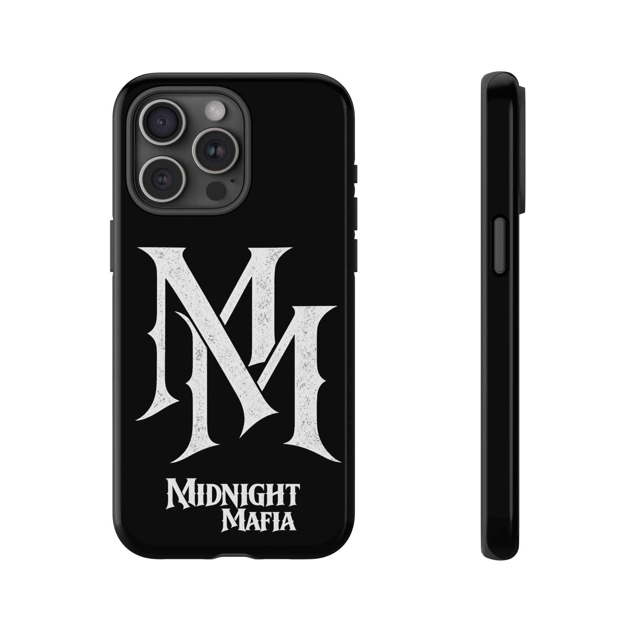 Midnight Mafia Phone Case - Black Protective iPhone Cover with MM Logo