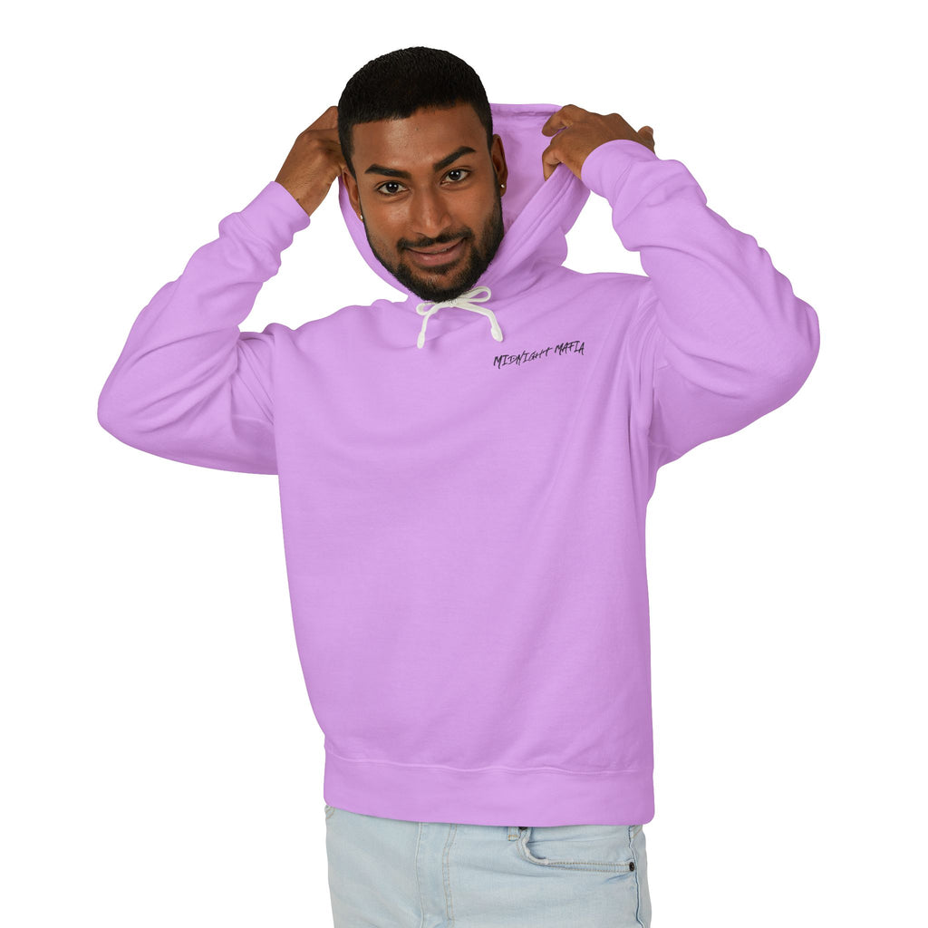 Midnight Mafia Hoodie — Vintage Piston Logo Lightweight Hooded Sweatshirt