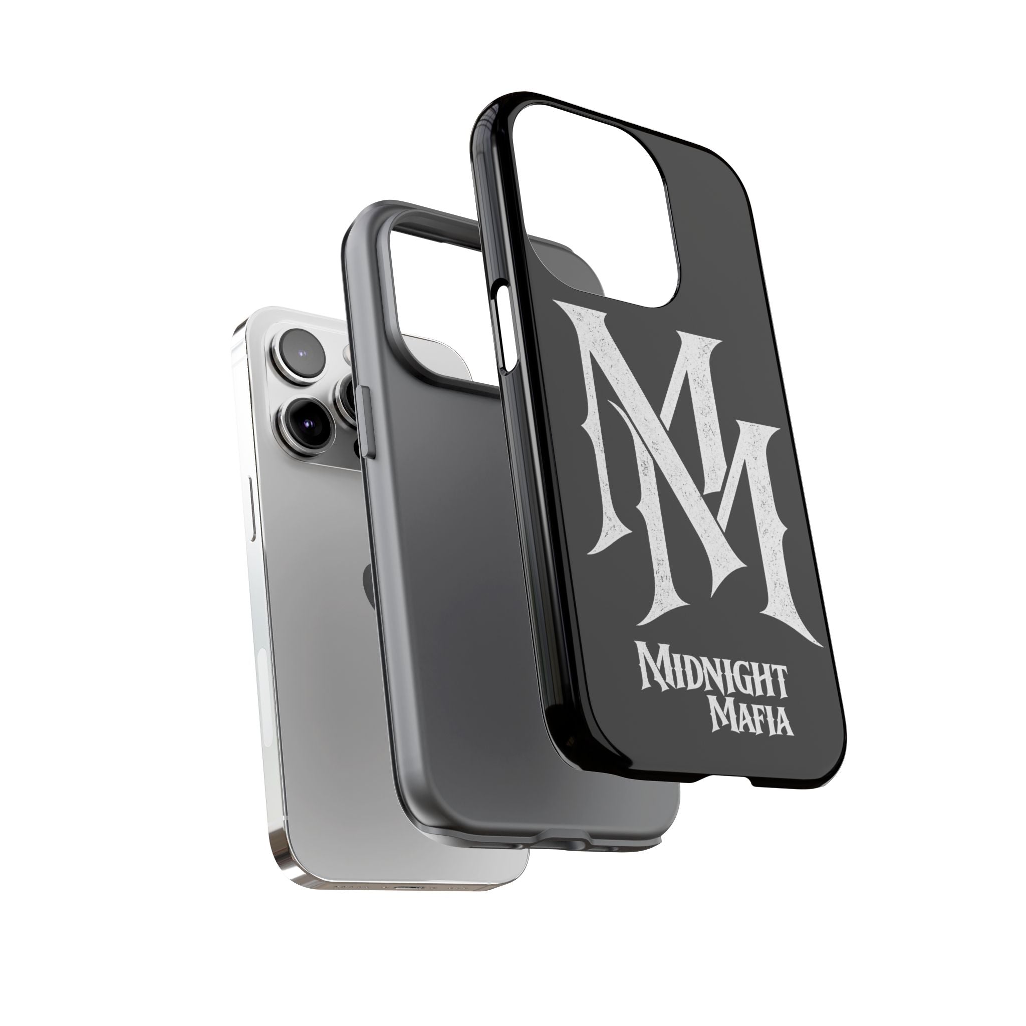 Midnight Mafia Phone Case - Black Protective iPhone Cover with MM Logo