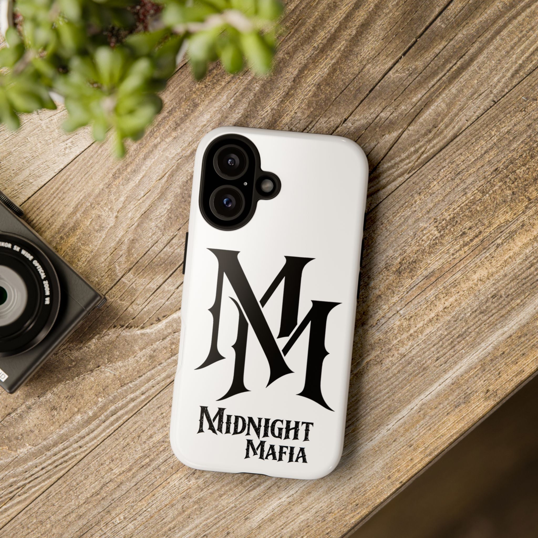 Midnight Mafia Phone Case — "MM" Monogram Protective iPhone Cover