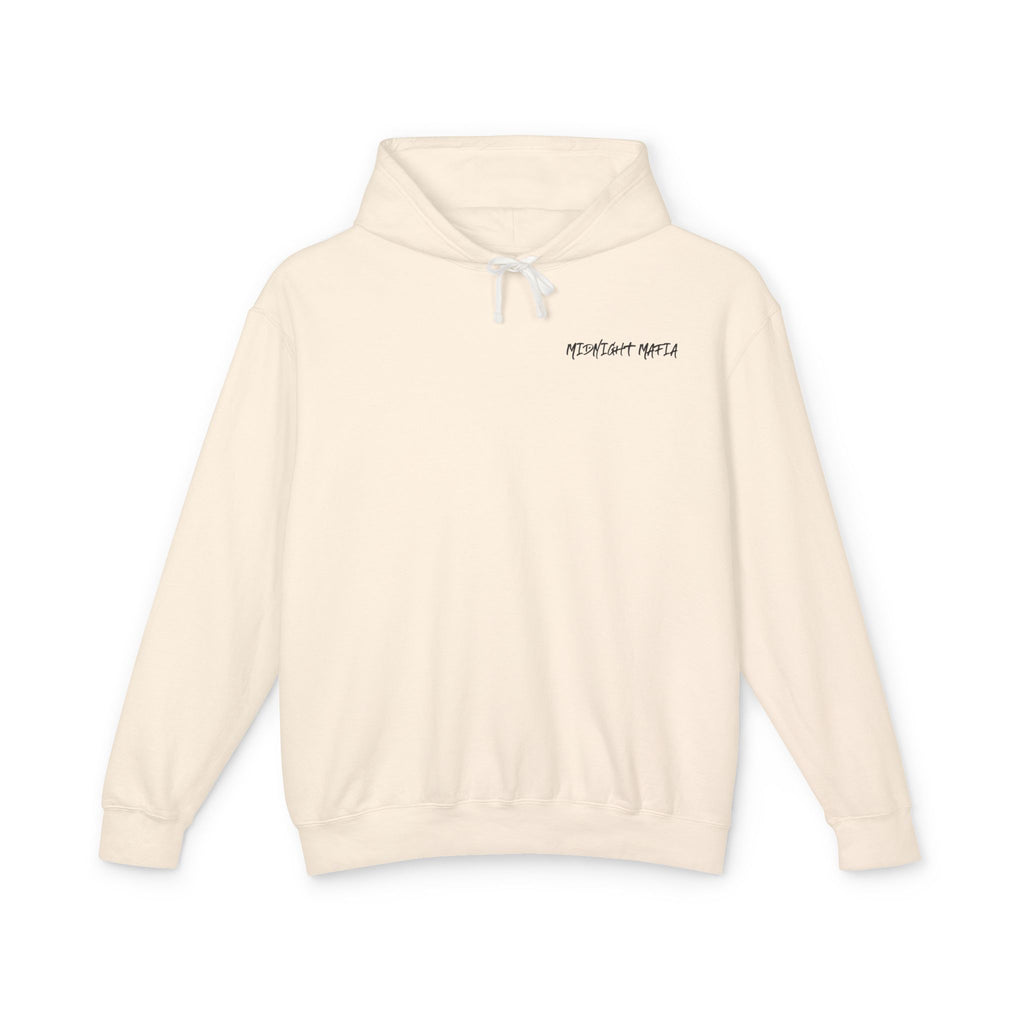 Midnight Mafia Hoodie — Vintage Piston Logo Lightweight Hooded Sweatshirt