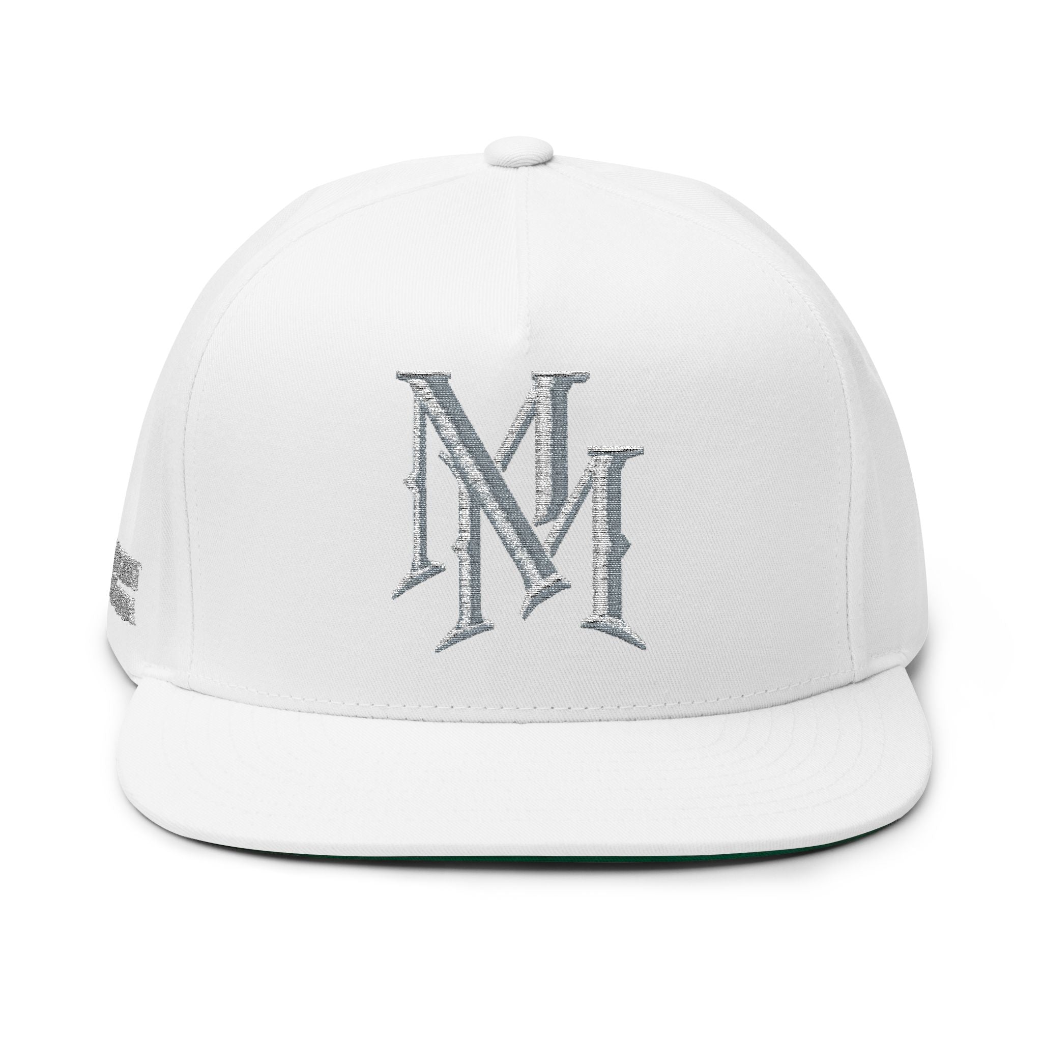 Midnight Mafia "MM" — Classic White Snapback Hat