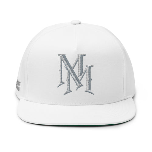 Midnight Mafia "MM" — Classic White Snapback Hat