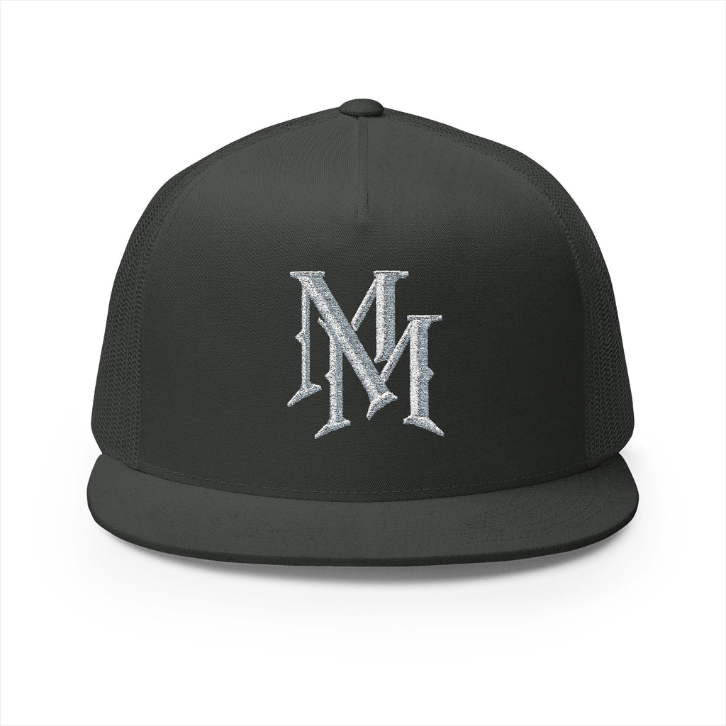 Embroidered "MM" Monogram Trucker Cap