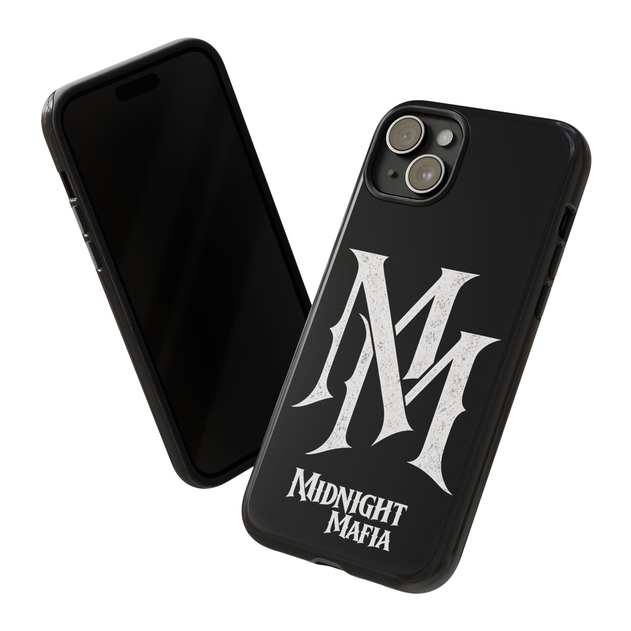 Midnight Mafia Phone Case - Black Protective iPhone Cover with MM Logo