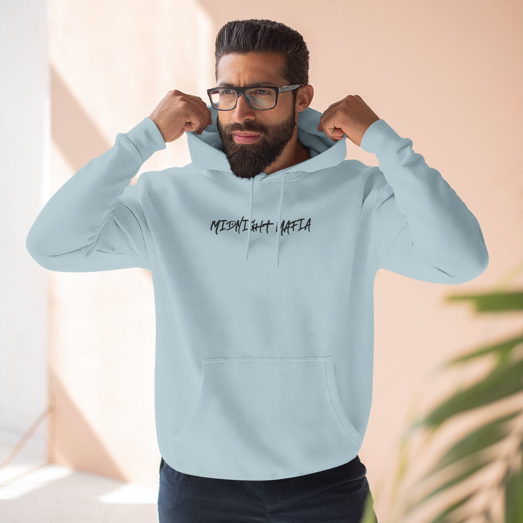 Midnight Mafia Hoodie — Vintage Piston & Fedora Streetwear Pullover