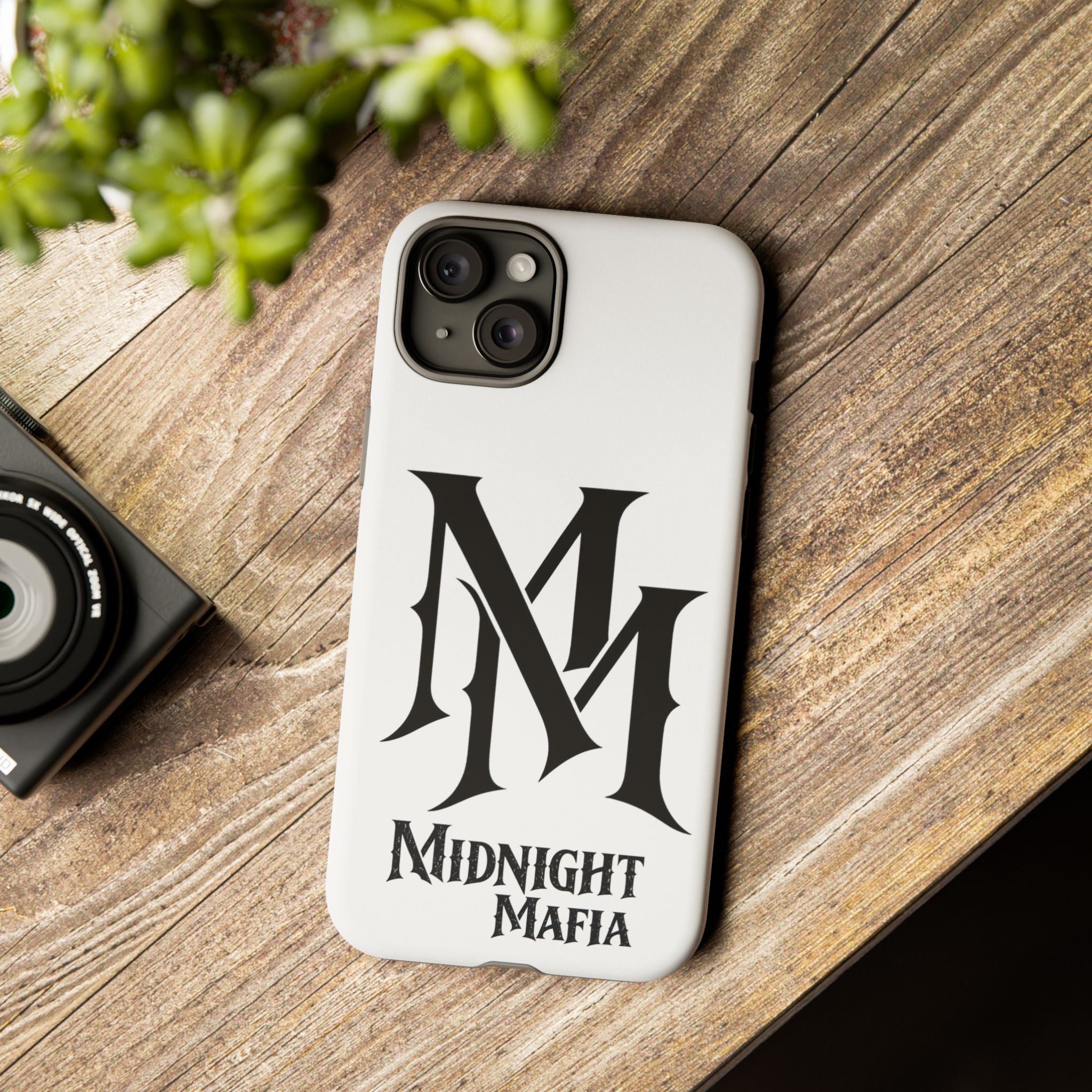Midnight Mafia Phone Case — "MM" Monogram Protective iPhone Cover