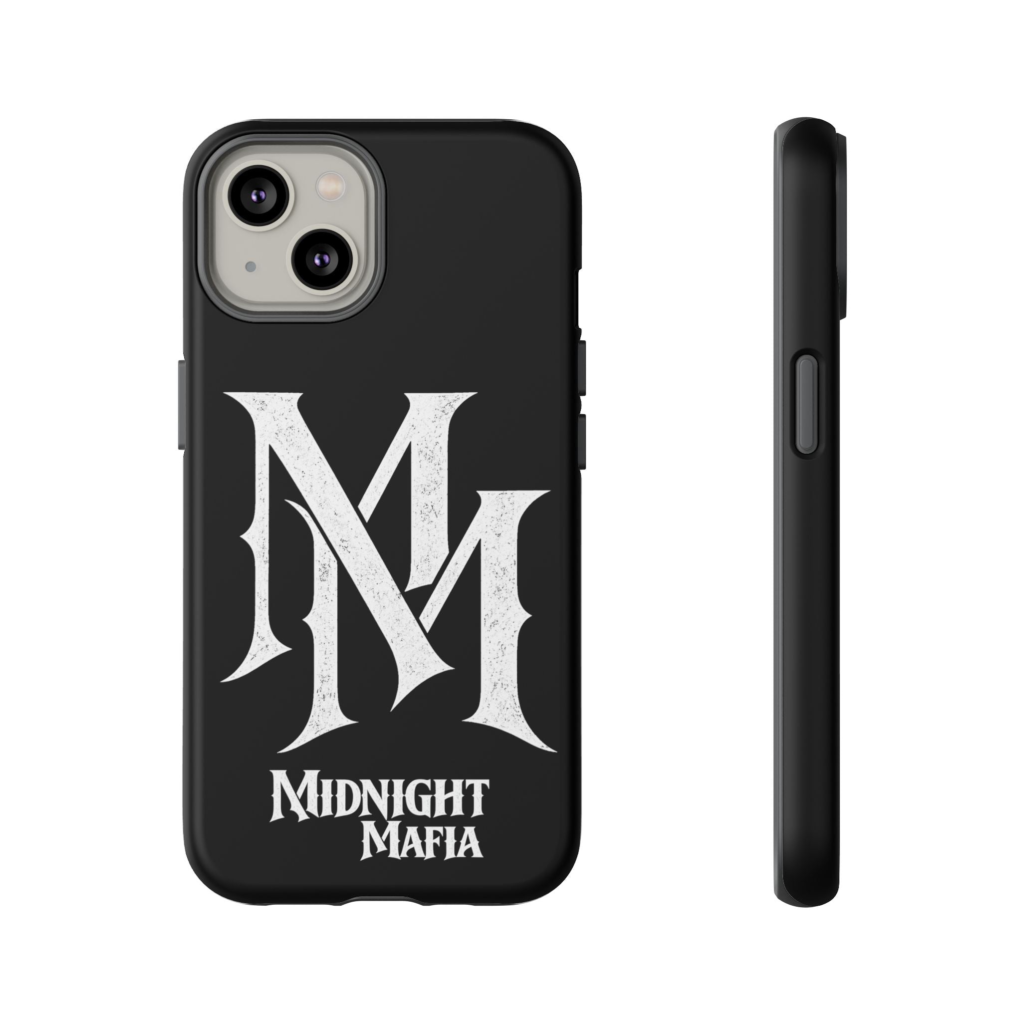 Midnight Mafia Phone Case - Black Protective iPhone Cover with MM Logo